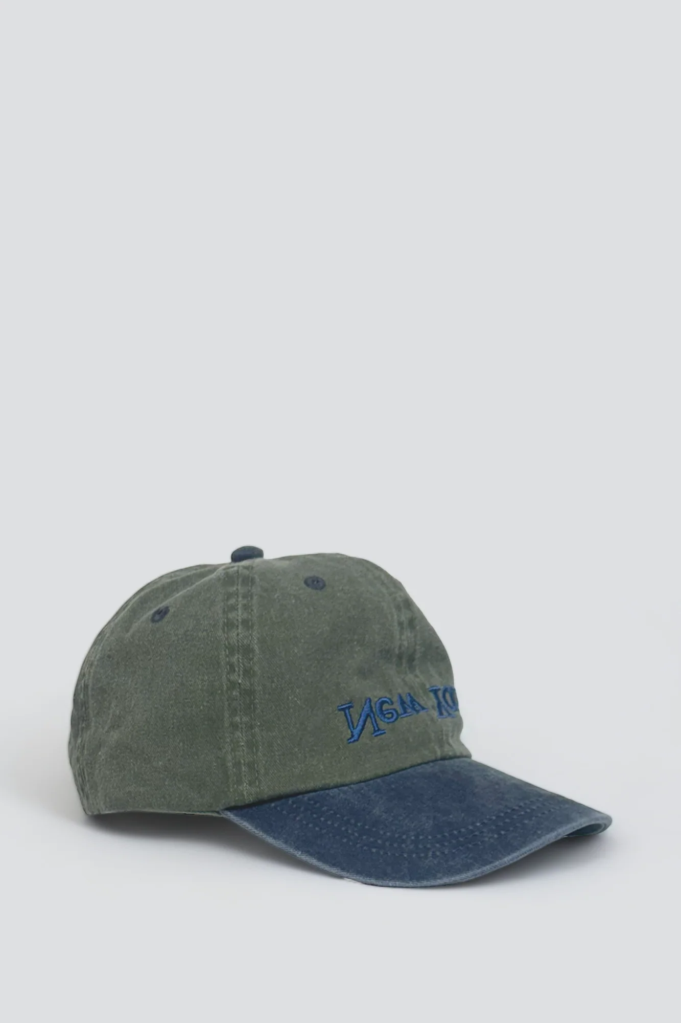 New York Embroidered Hat - Olive/Navy - Image 2