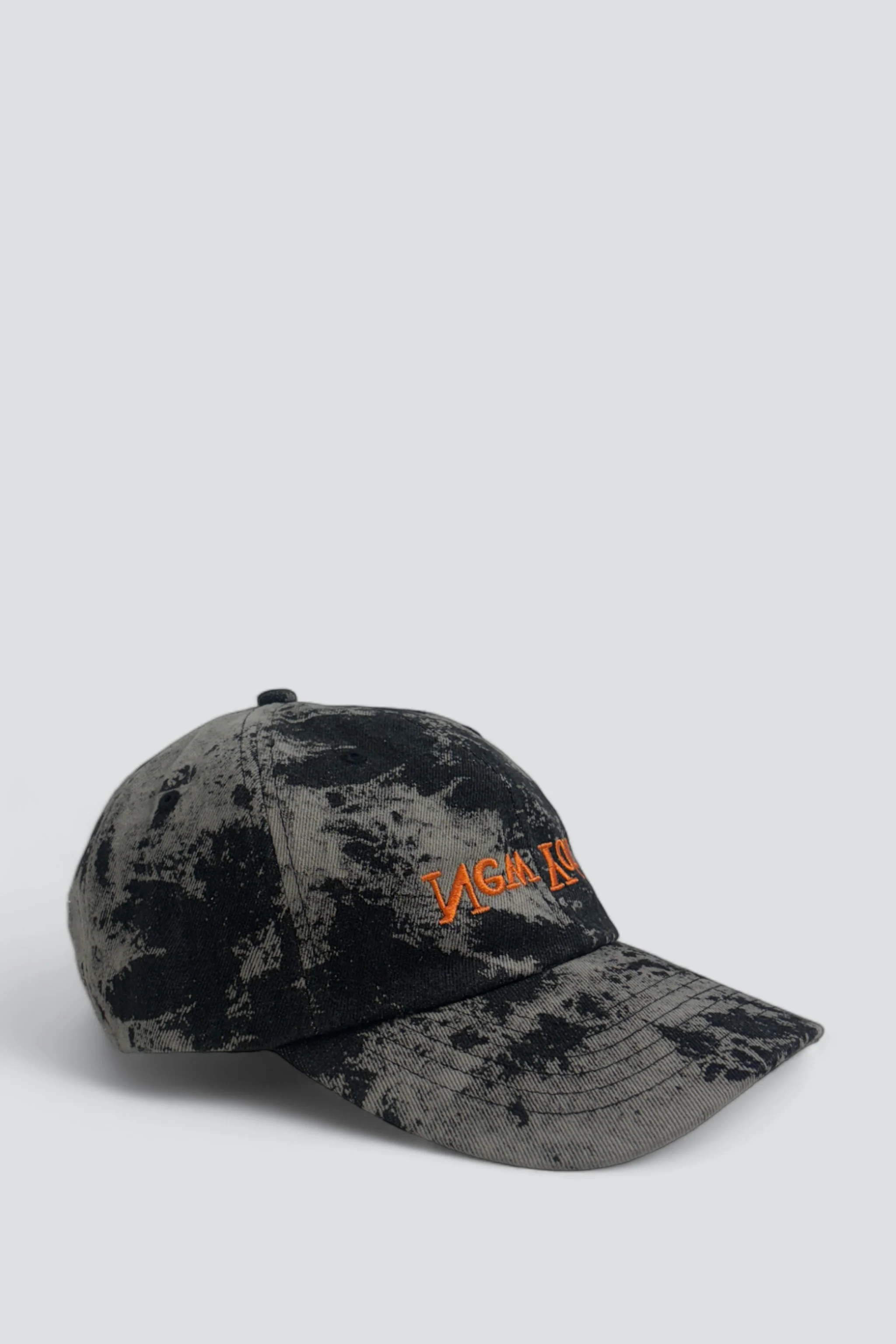 New York Embroidered Hat - Black Tie Dye/Orange - Image 2