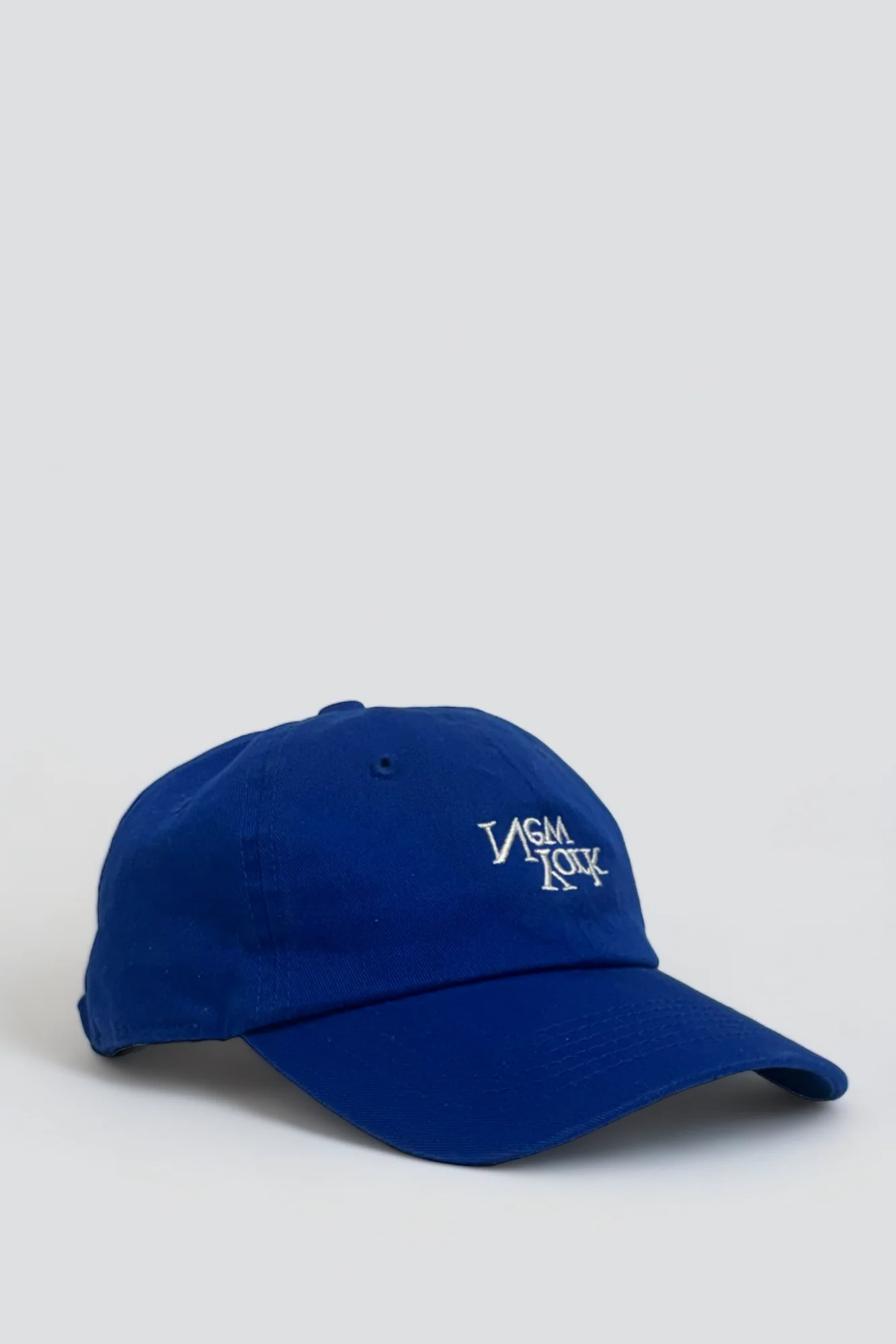New York V2 Embroidered Hat - Cobalt Blue/White - Image 2