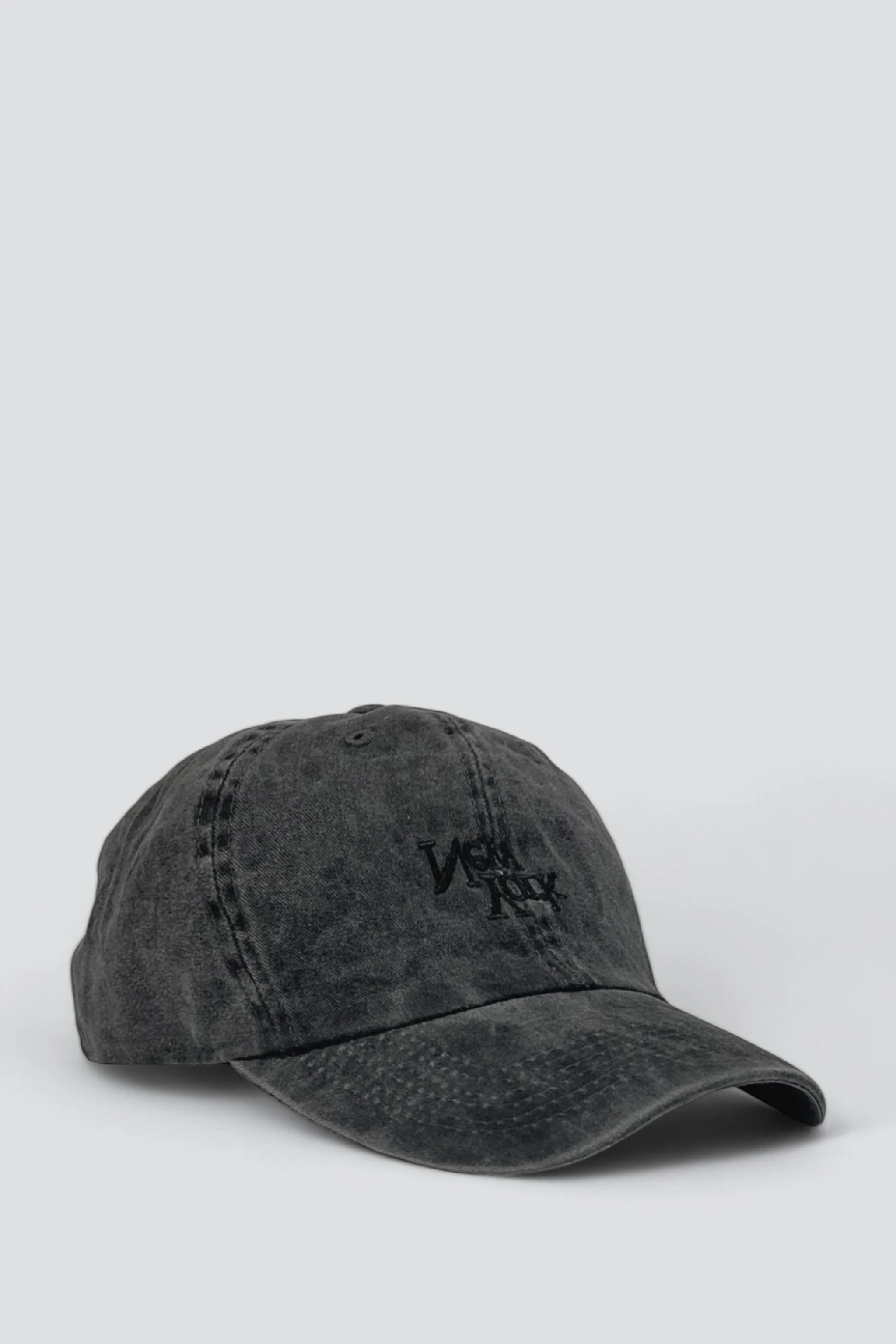 New York V2 Embroidered Hat - Washed Black - Image 2