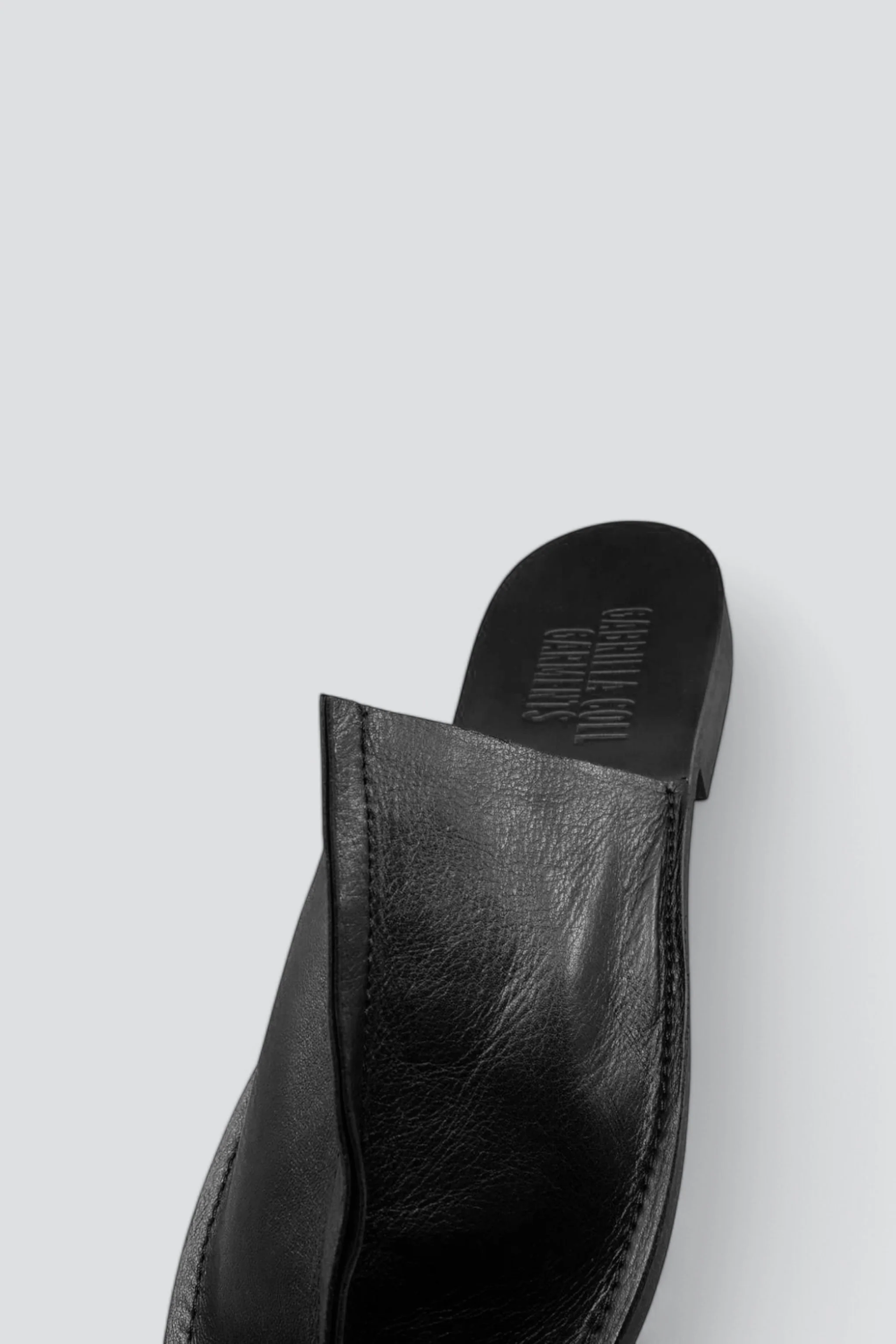 No.7 Black Open Toe Babouche - Image 3