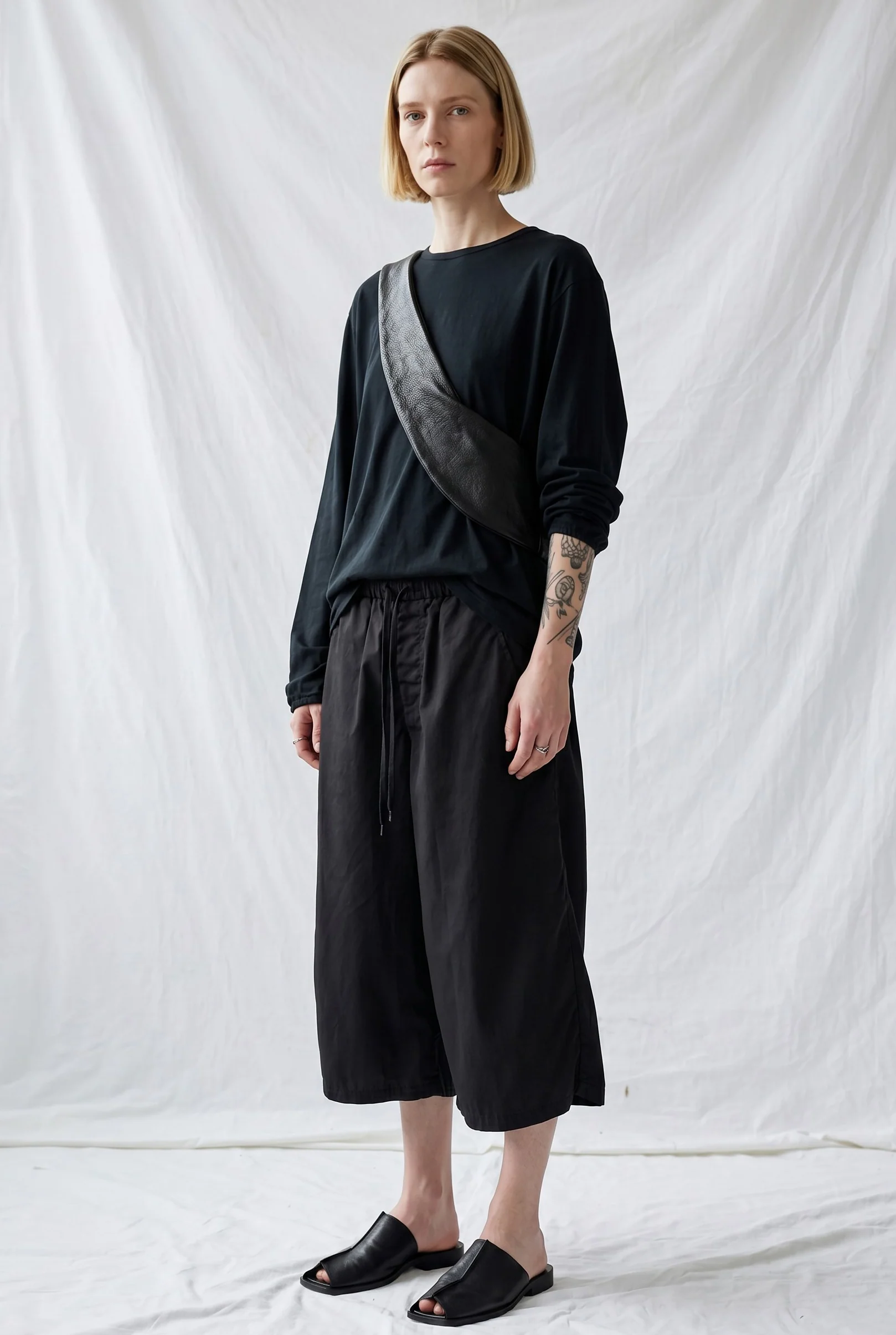 No.7 Black Open Toe Babouche - Image 9
