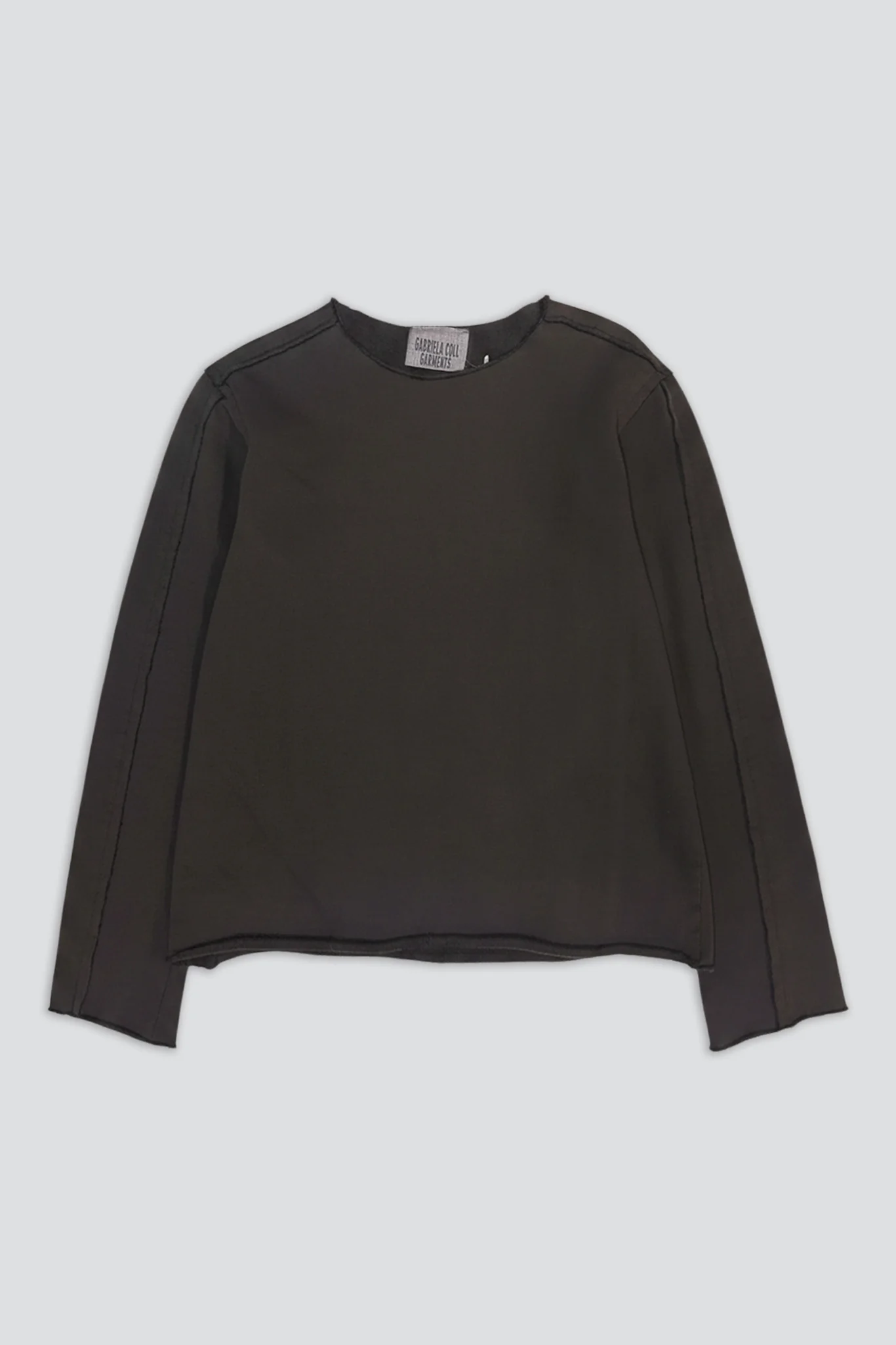 No.317 Brown Organic Cotton Fleece Top