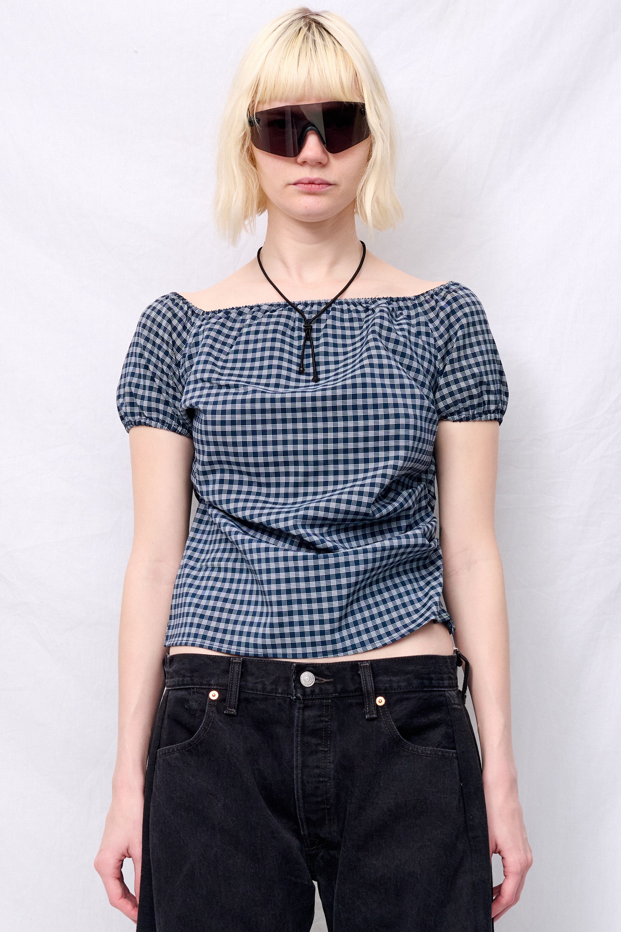 Plaid Super Laver Baby Top