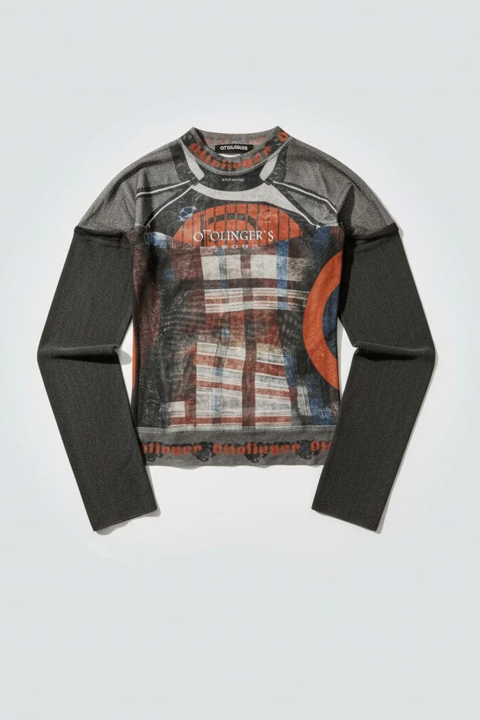 Racing Plaid Mesh Hybrid Longsleeve - Image 2