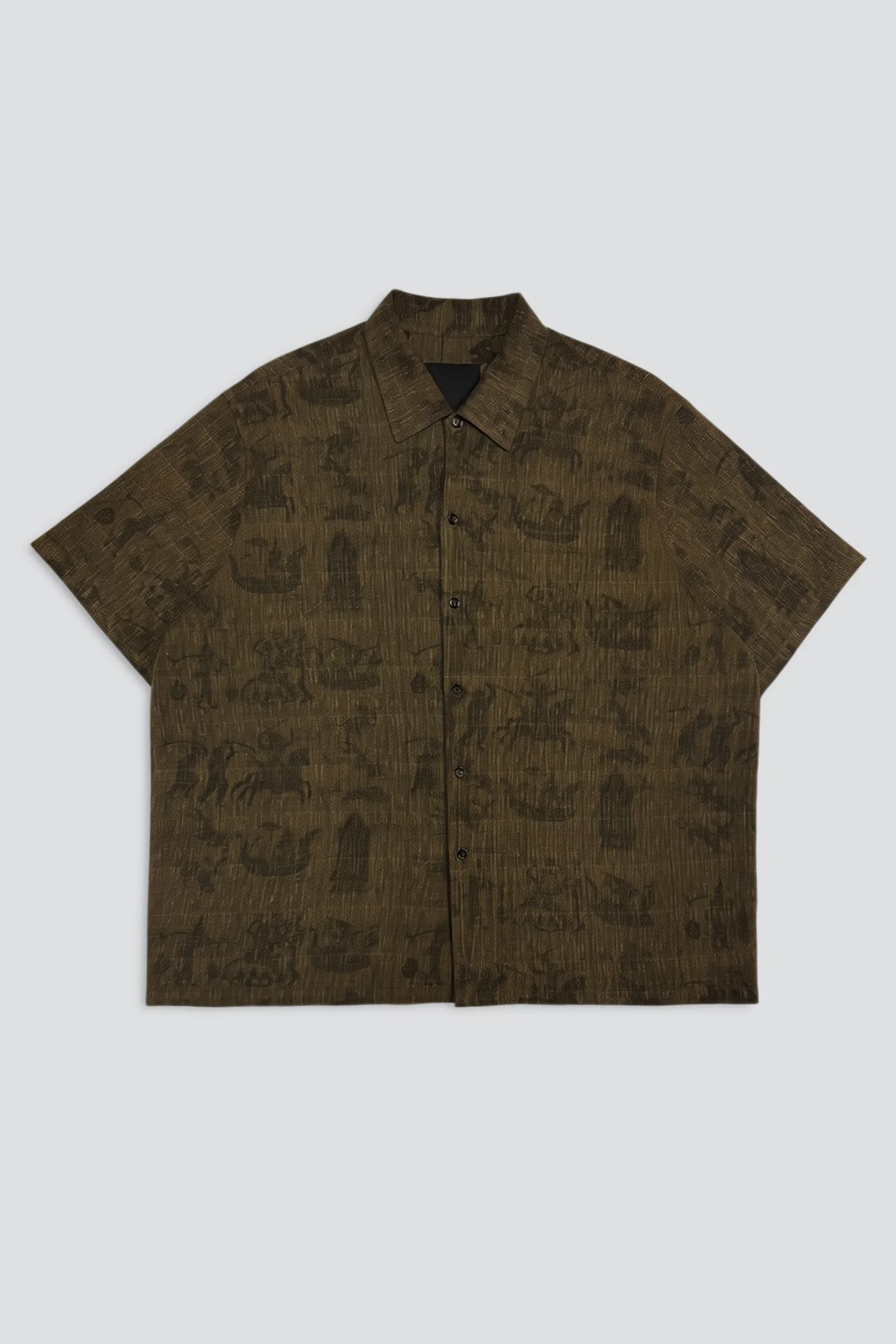 Reverse Print Camp Shirt