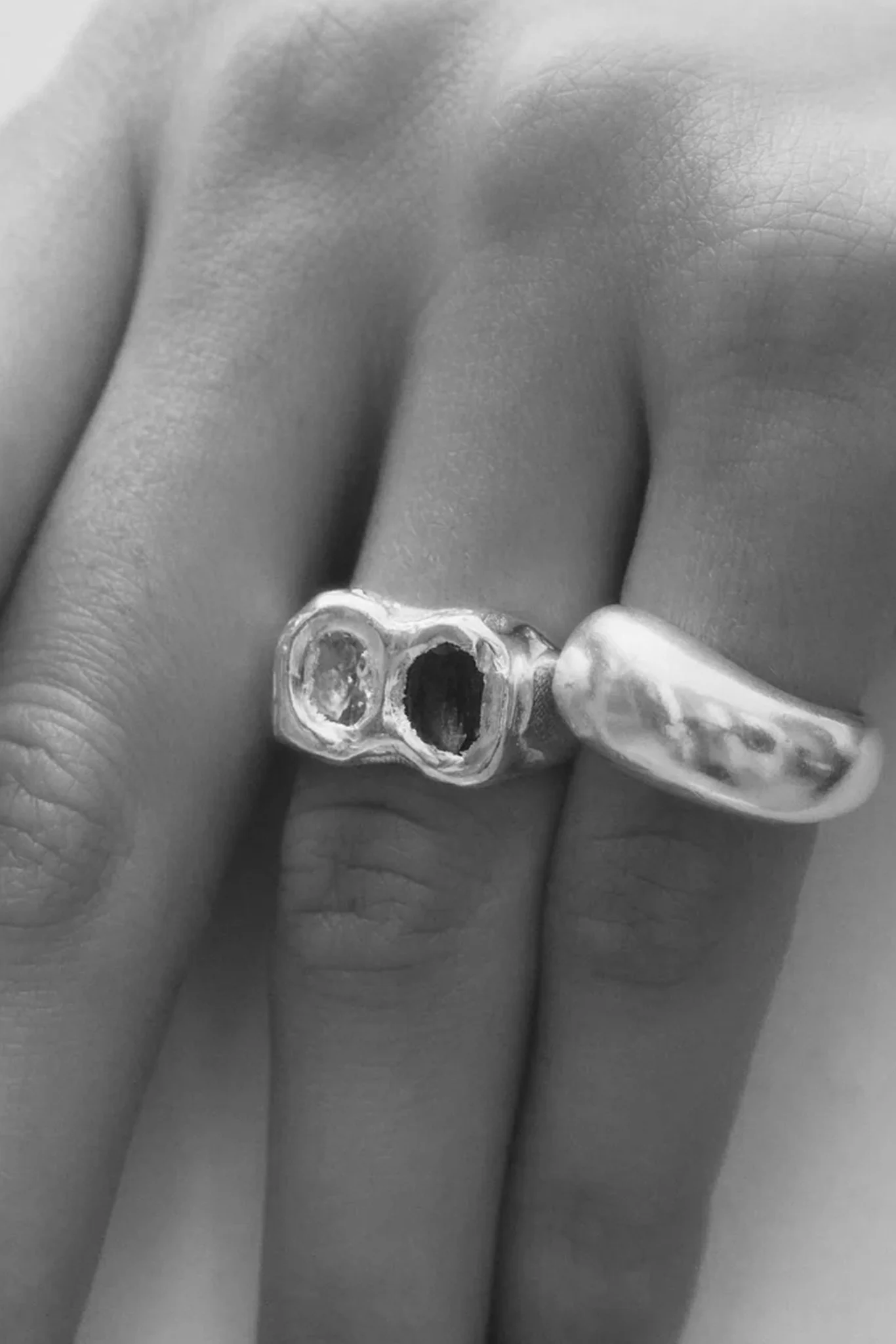 Silver/Blue Buzo Ring - Image 3