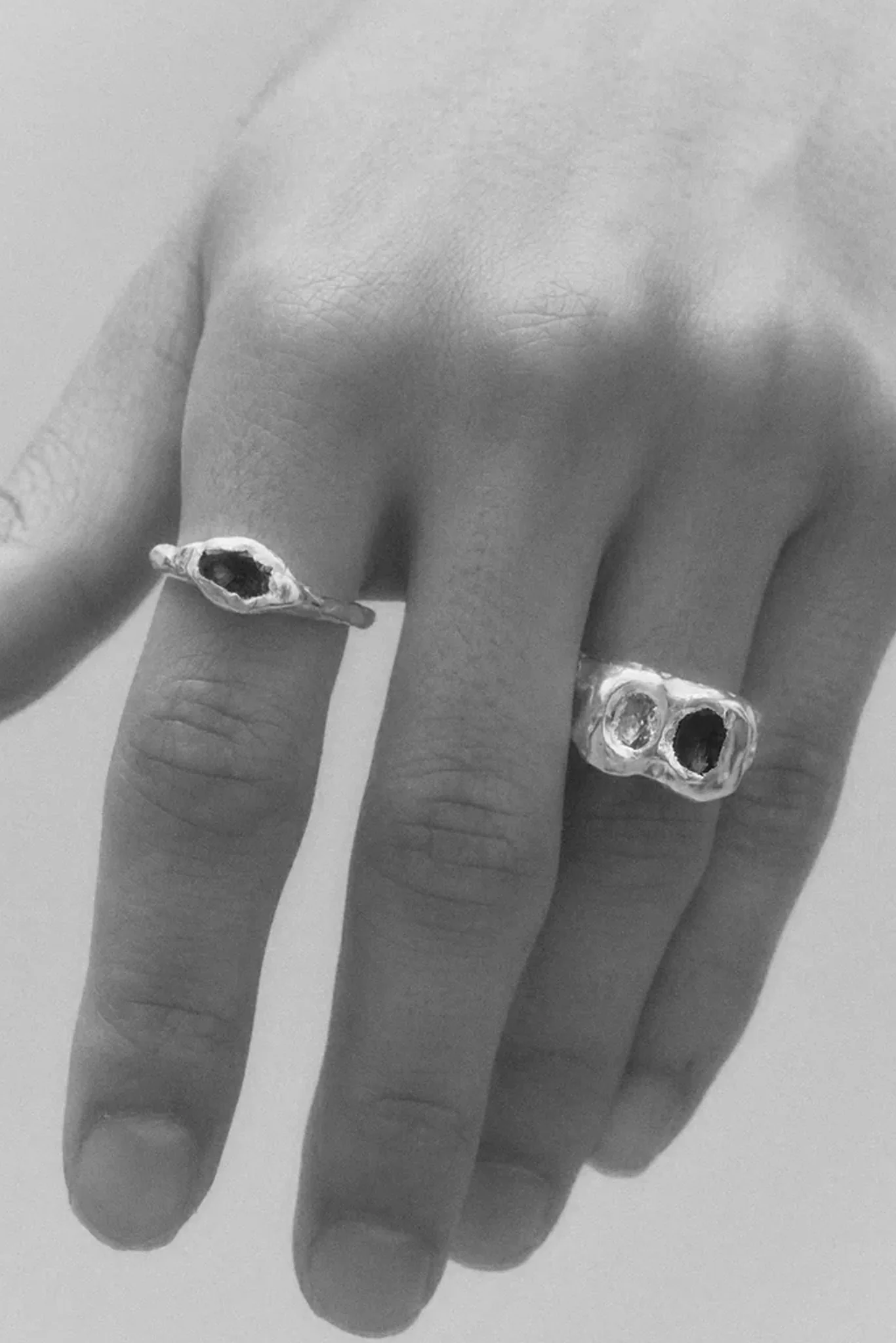 Silver/Blue Buzo Ring - Image 4