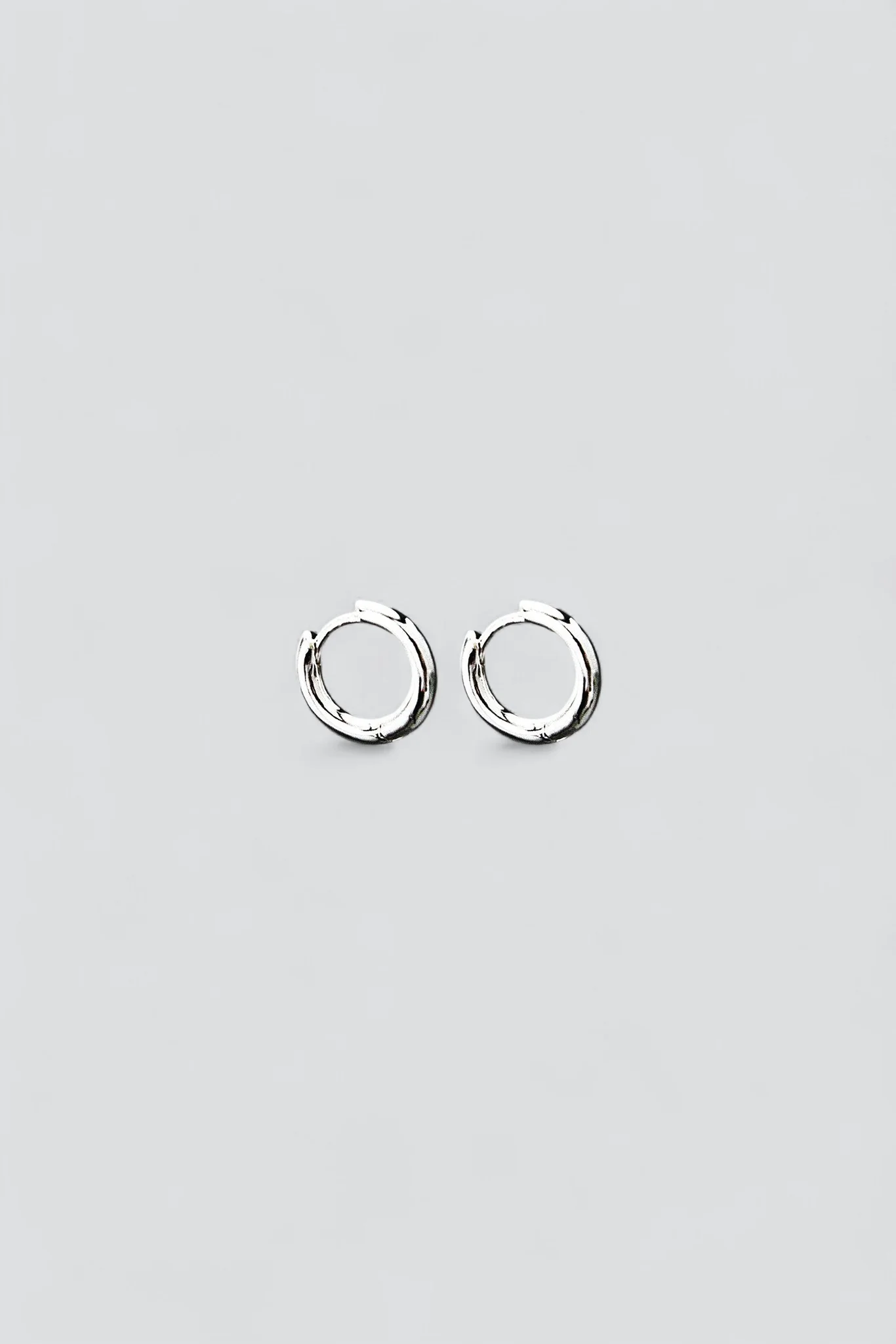 Silver EA-Exporter Hoop Earrings