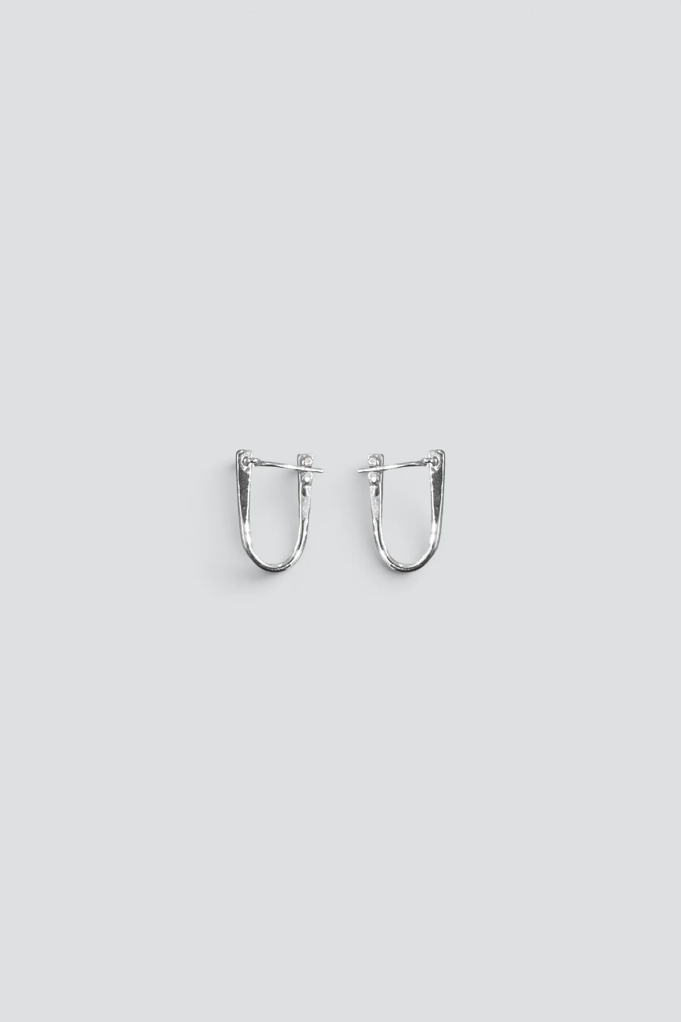 Silver Hammo Hoops