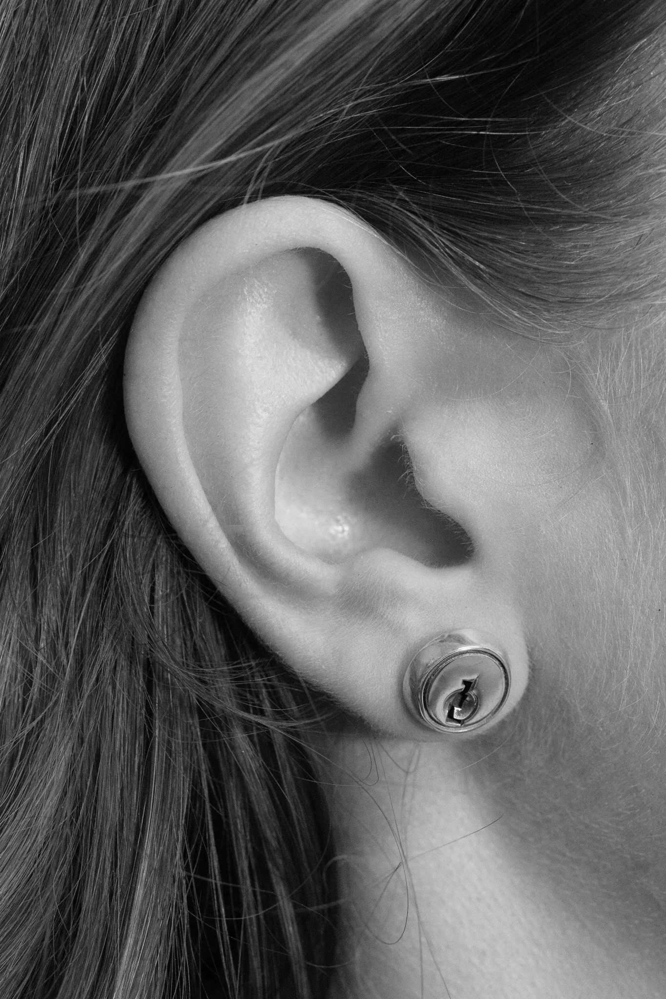 Silver Lock Stud - Image 2