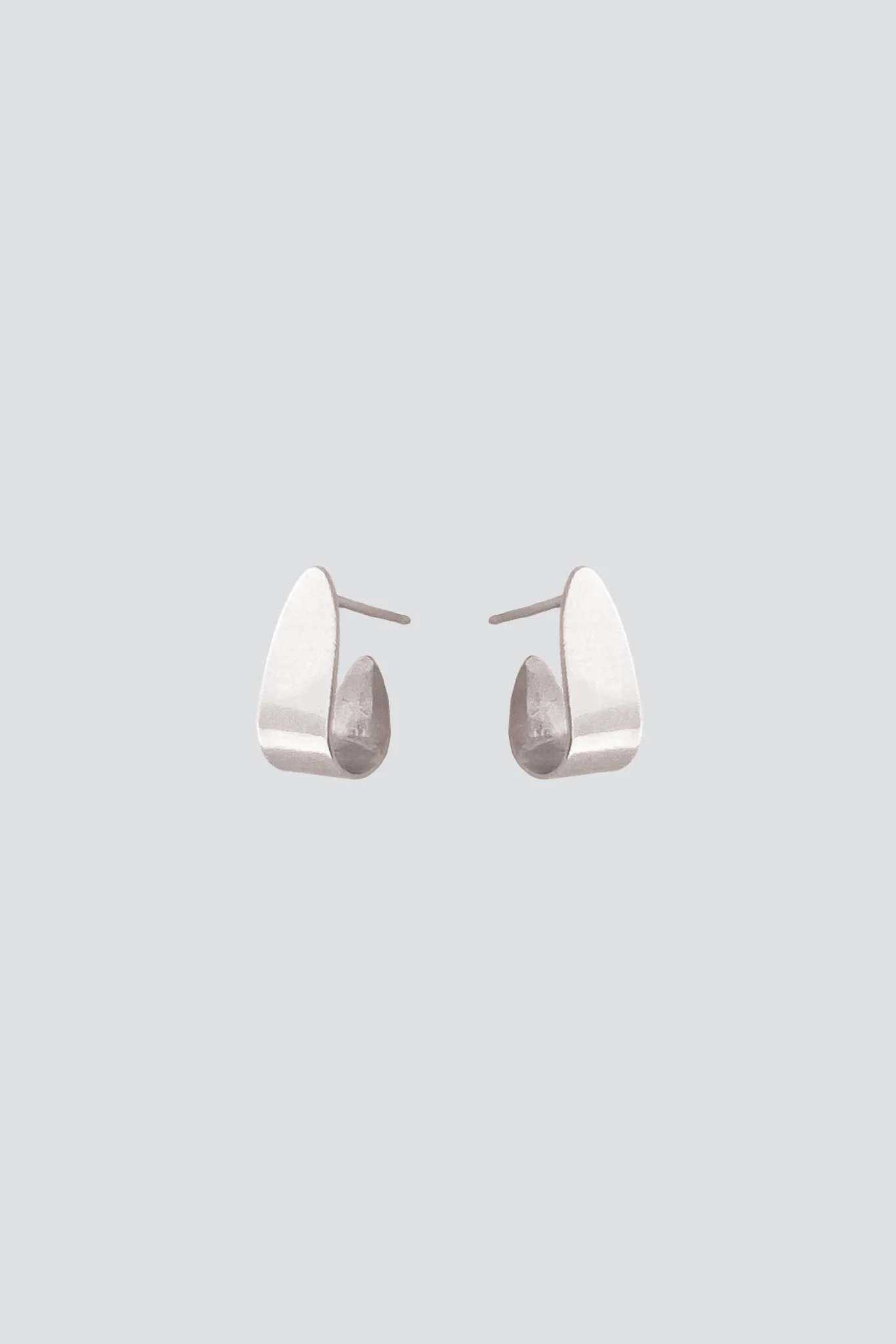Silver Peili Hoops