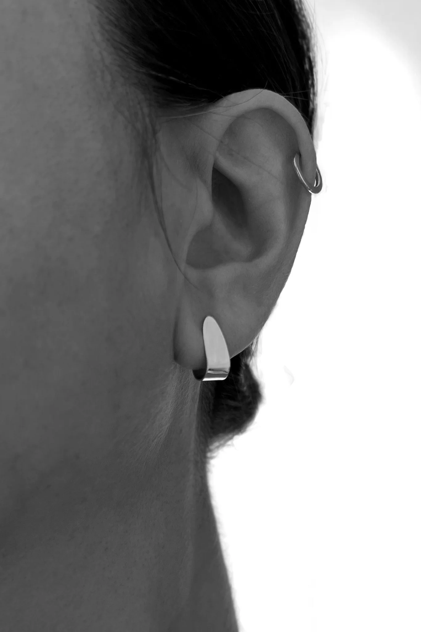 Silver Peili Hoops - Image 2