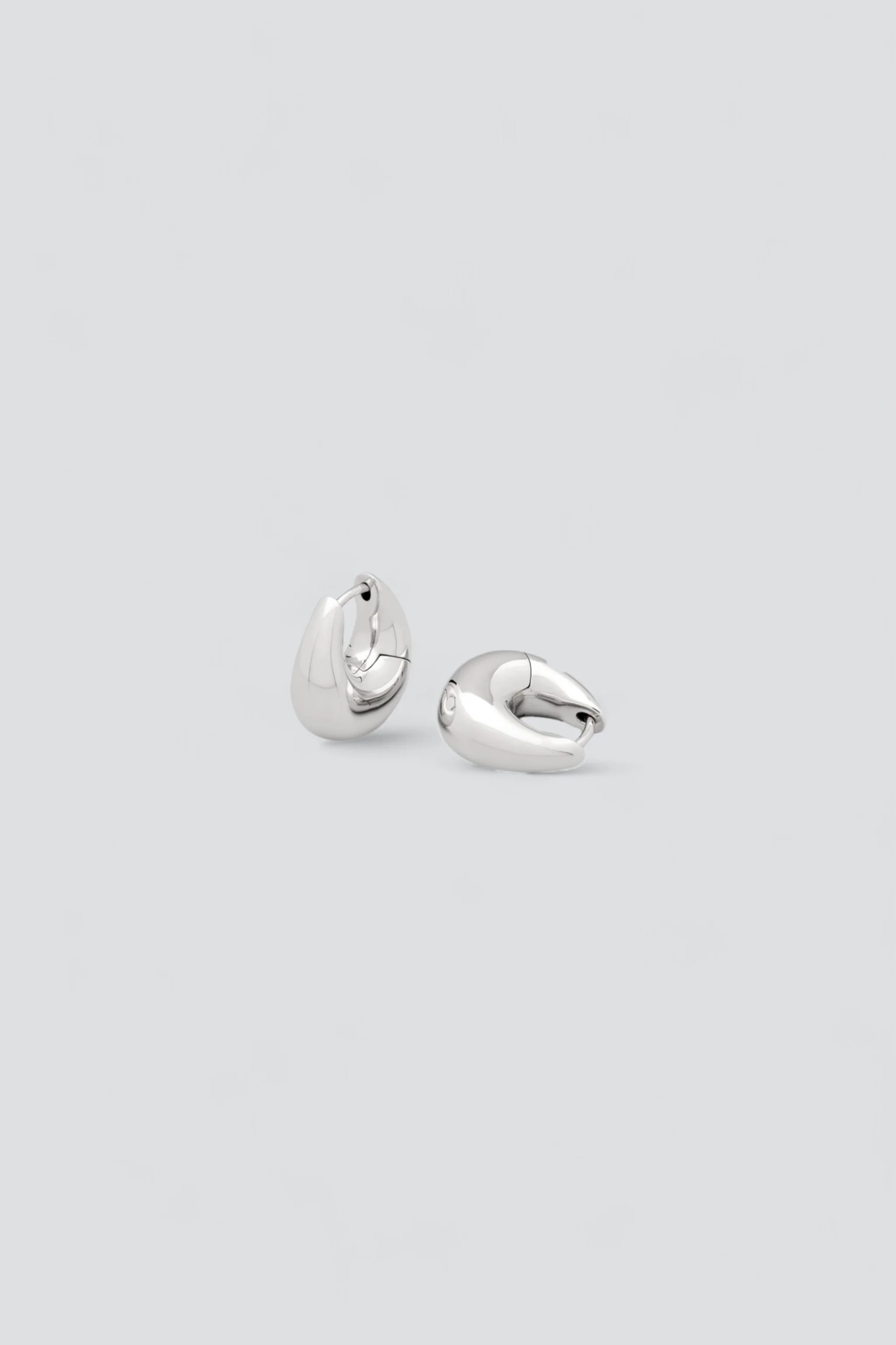 Silver Small Boa Hoops