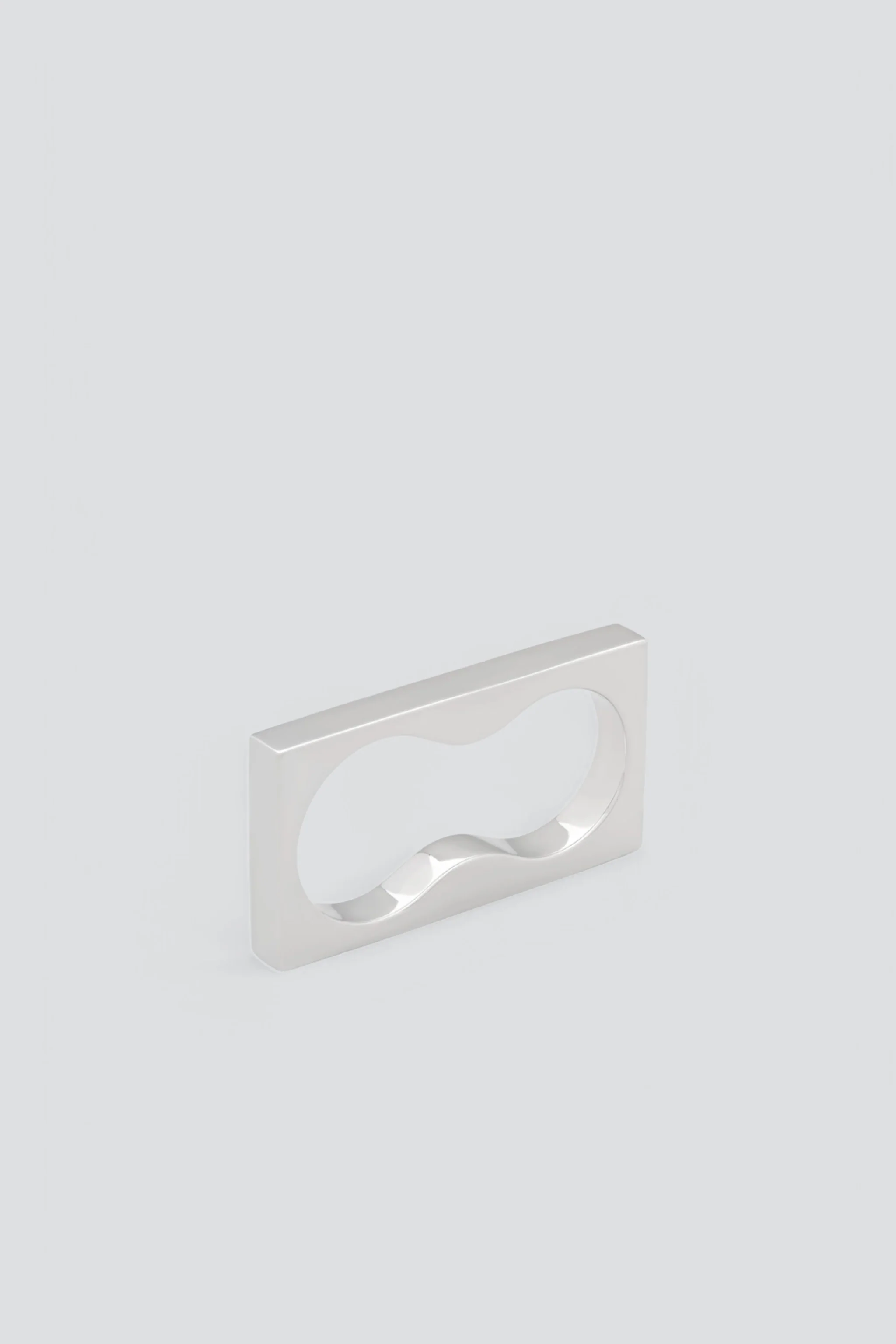 Silver Square Double Ring - Image 3
