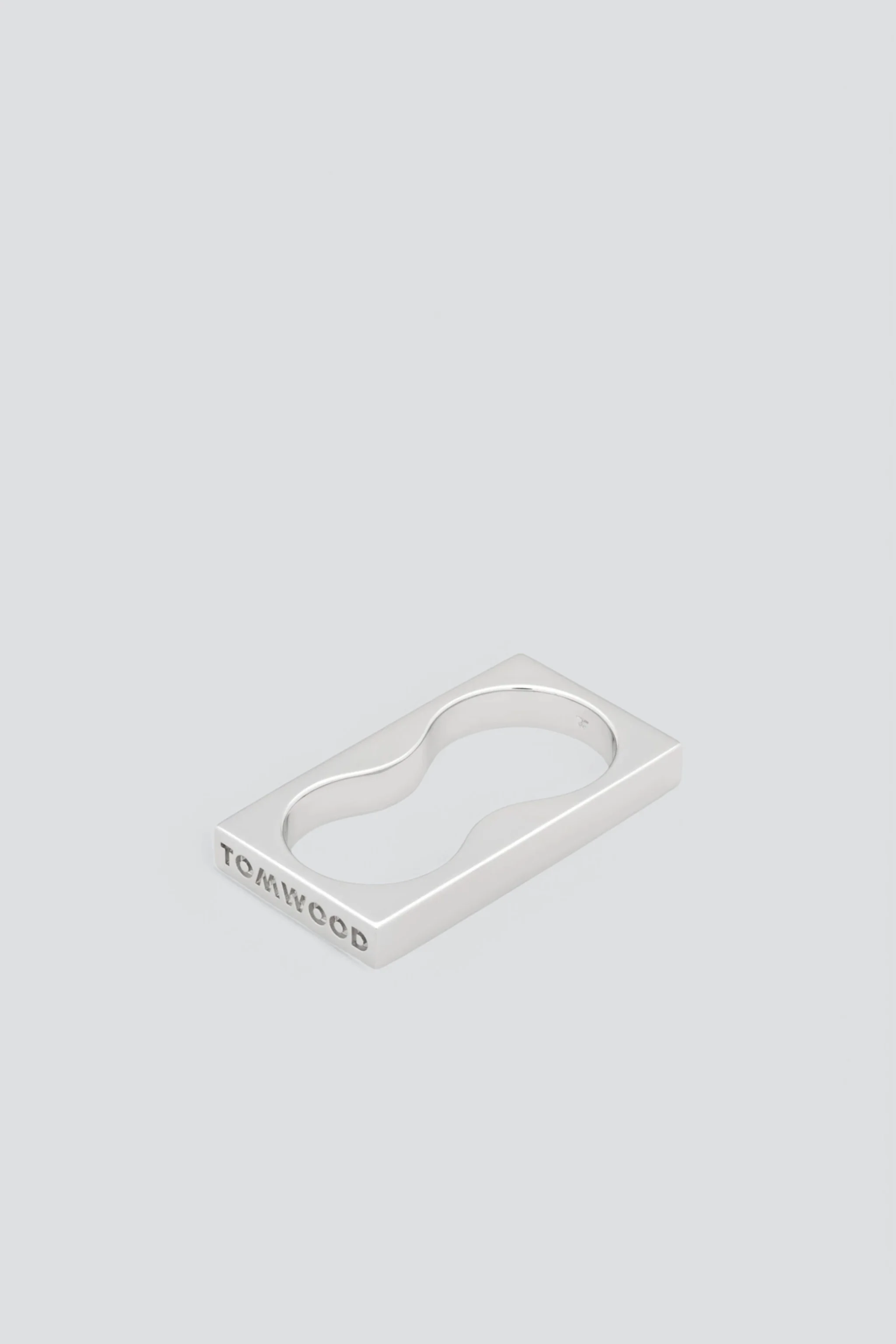 Silver Square Double Ring - Image 5
