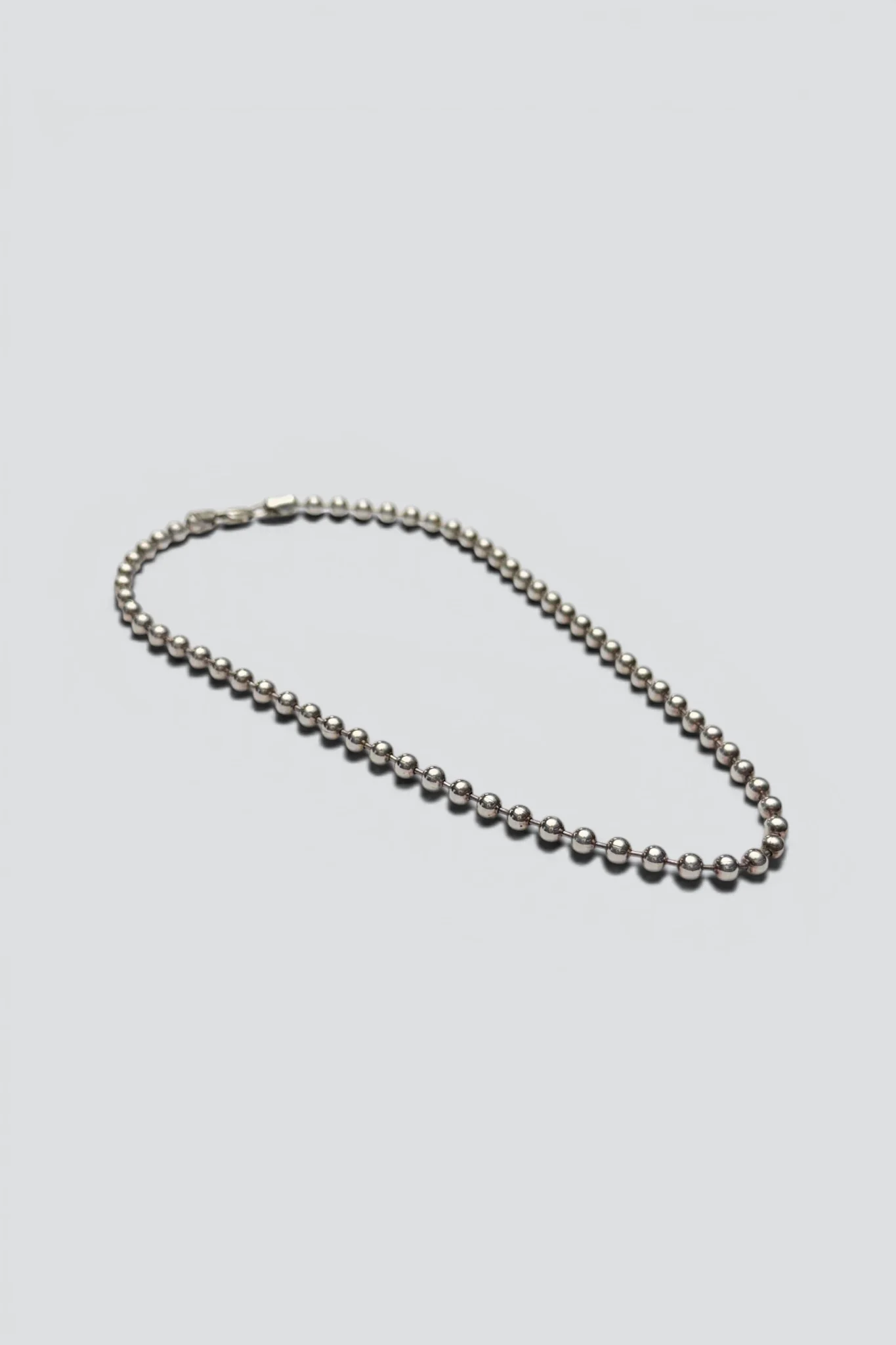 Sterling Silver Ball Bead Necklace - Image 2