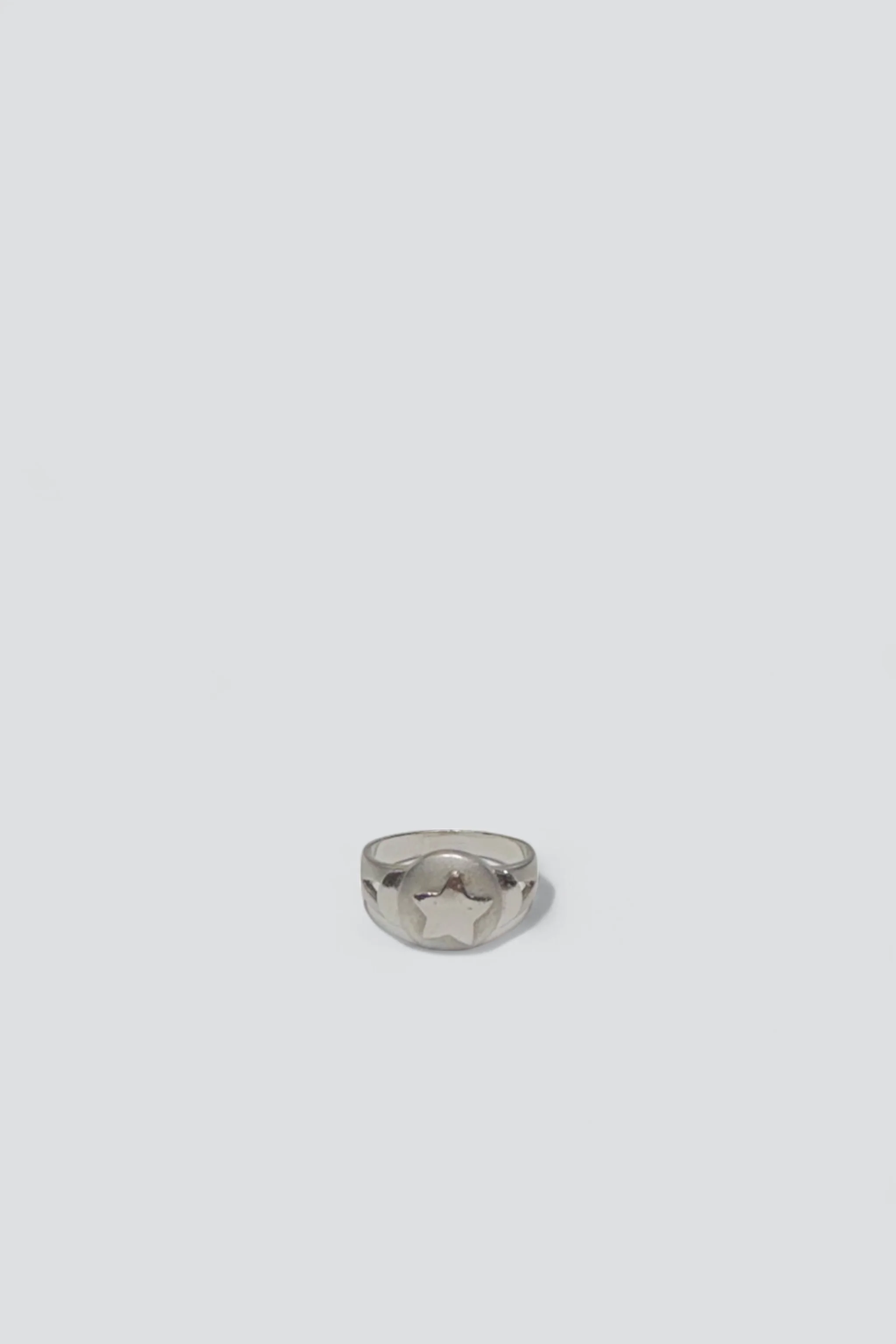 Sterling Silver Brushed Star Ring