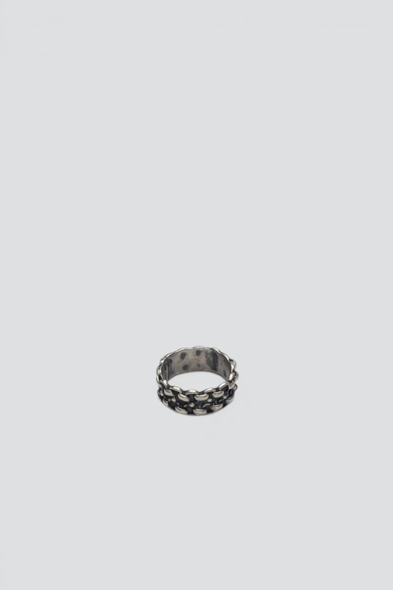 Sterling Silver Chain Band Ring