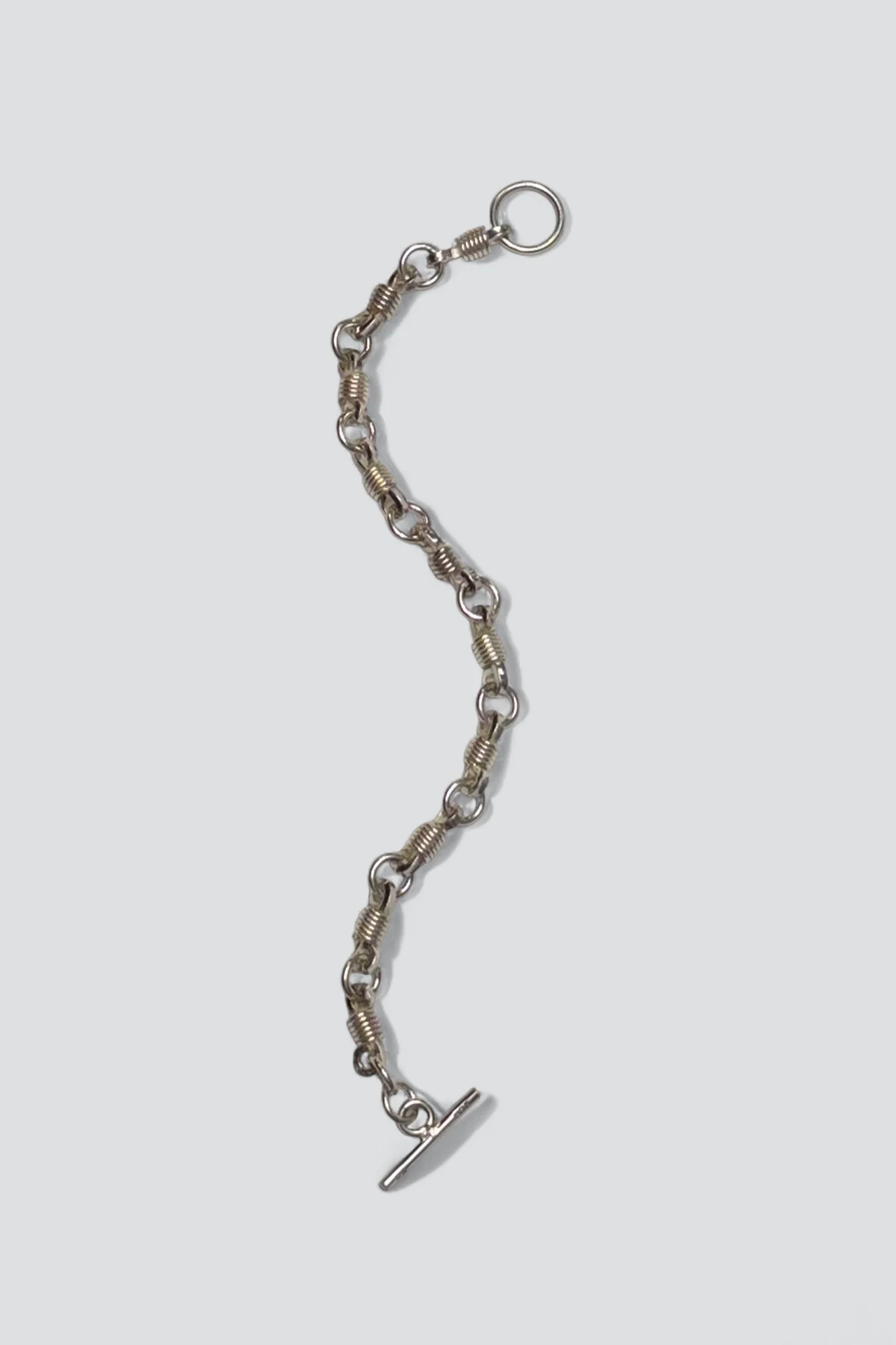 Sterling Silver Coiled Toggle Bracelet - Image 2
