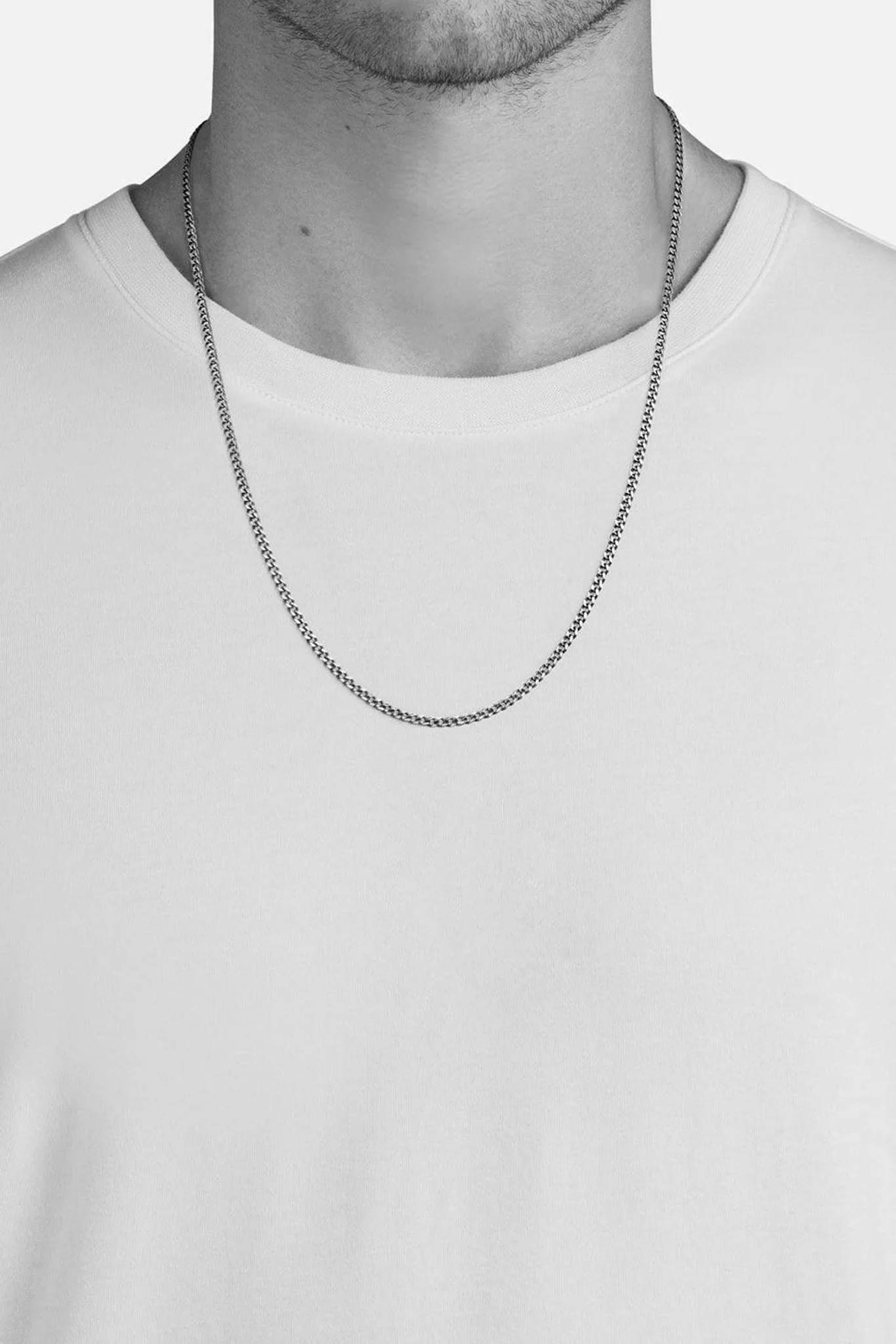 Sterling Silver 3mm Cuban Chain Necklace - Image 3