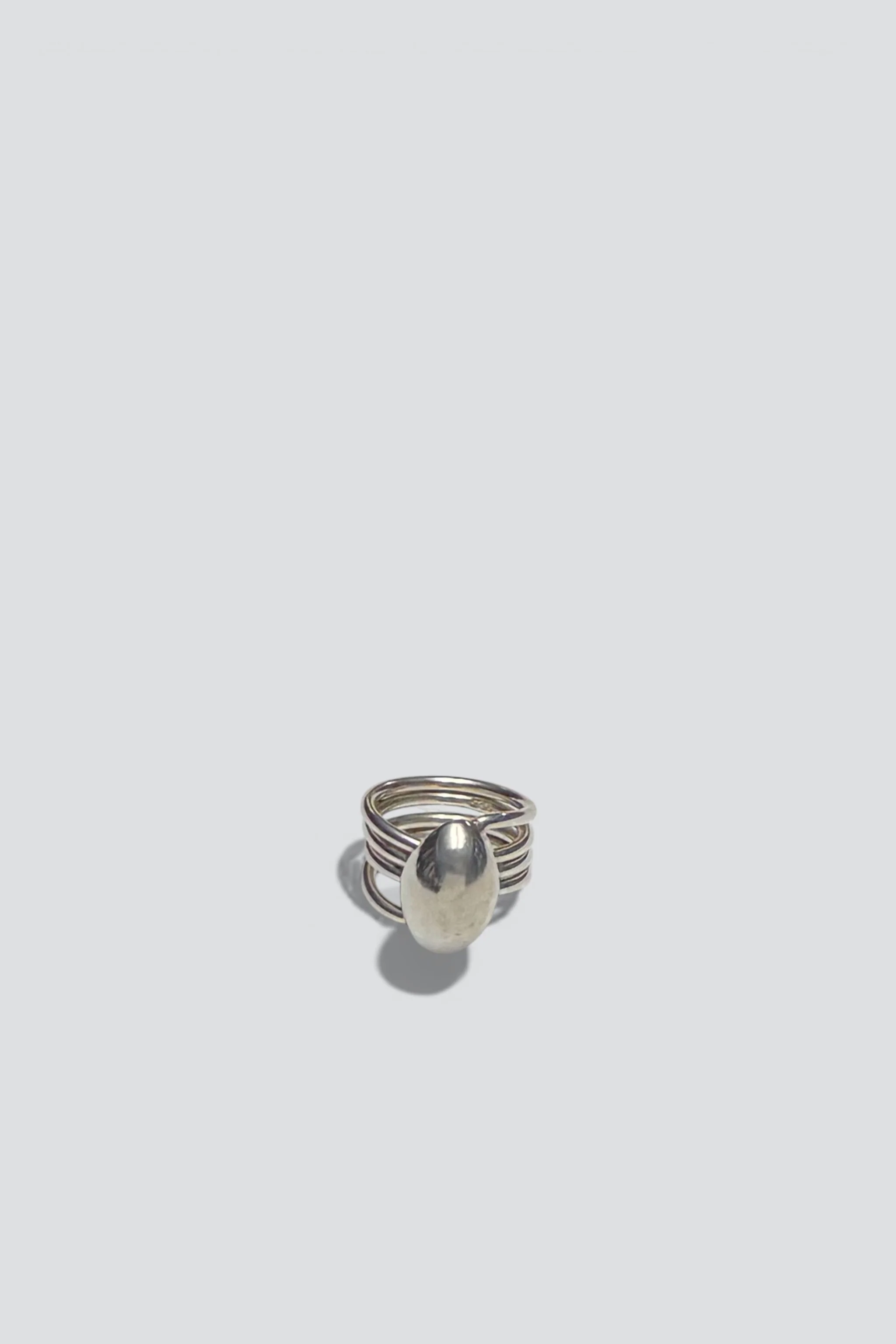 Sterling Silver Dome Coil Ring