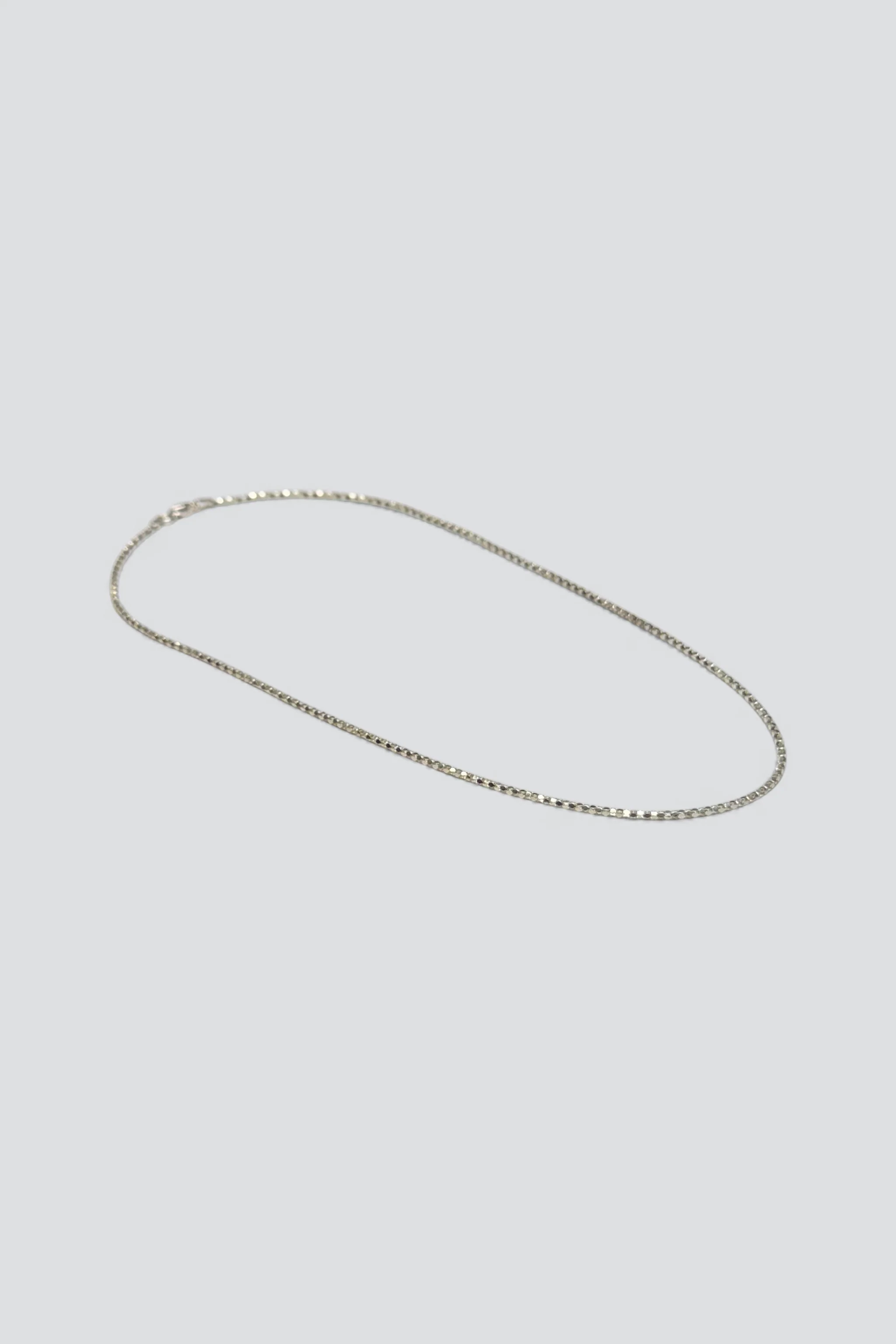 Sterling Silver Dot Set Chain Necklace - Image 2