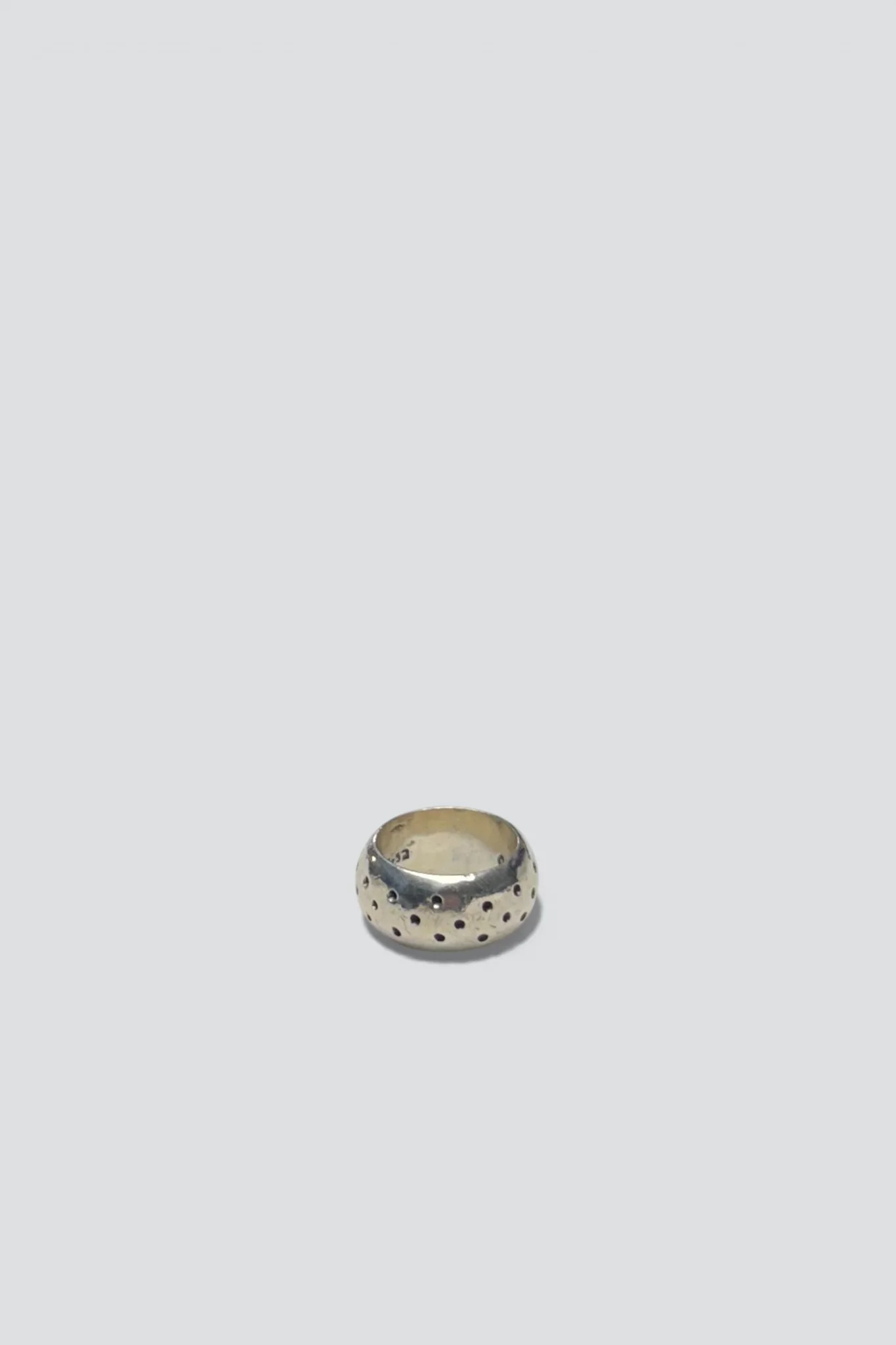 Sterling Silver Dotted Band Ring