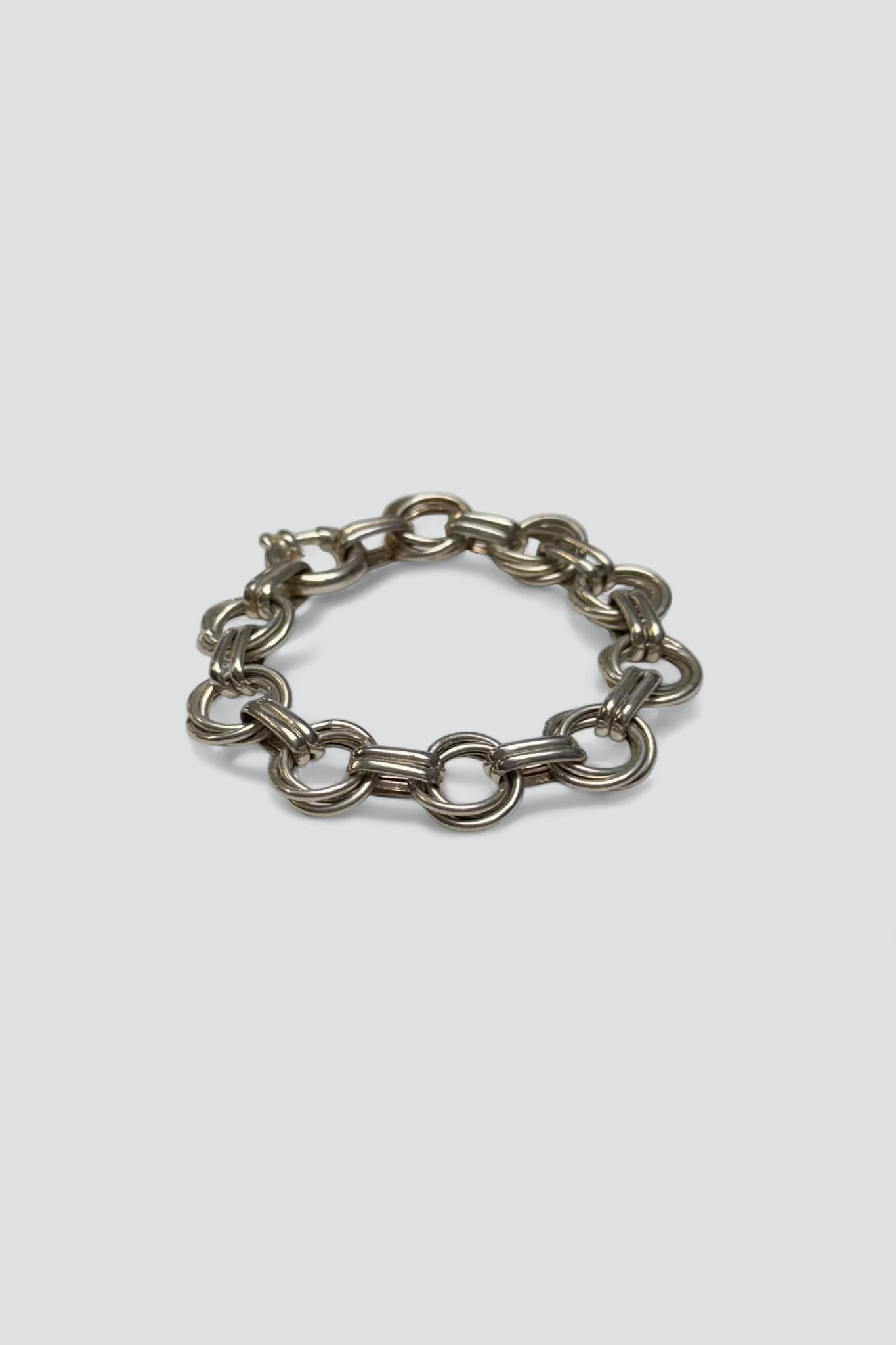 Sterling Silver Double Link Bracelet - Image 2