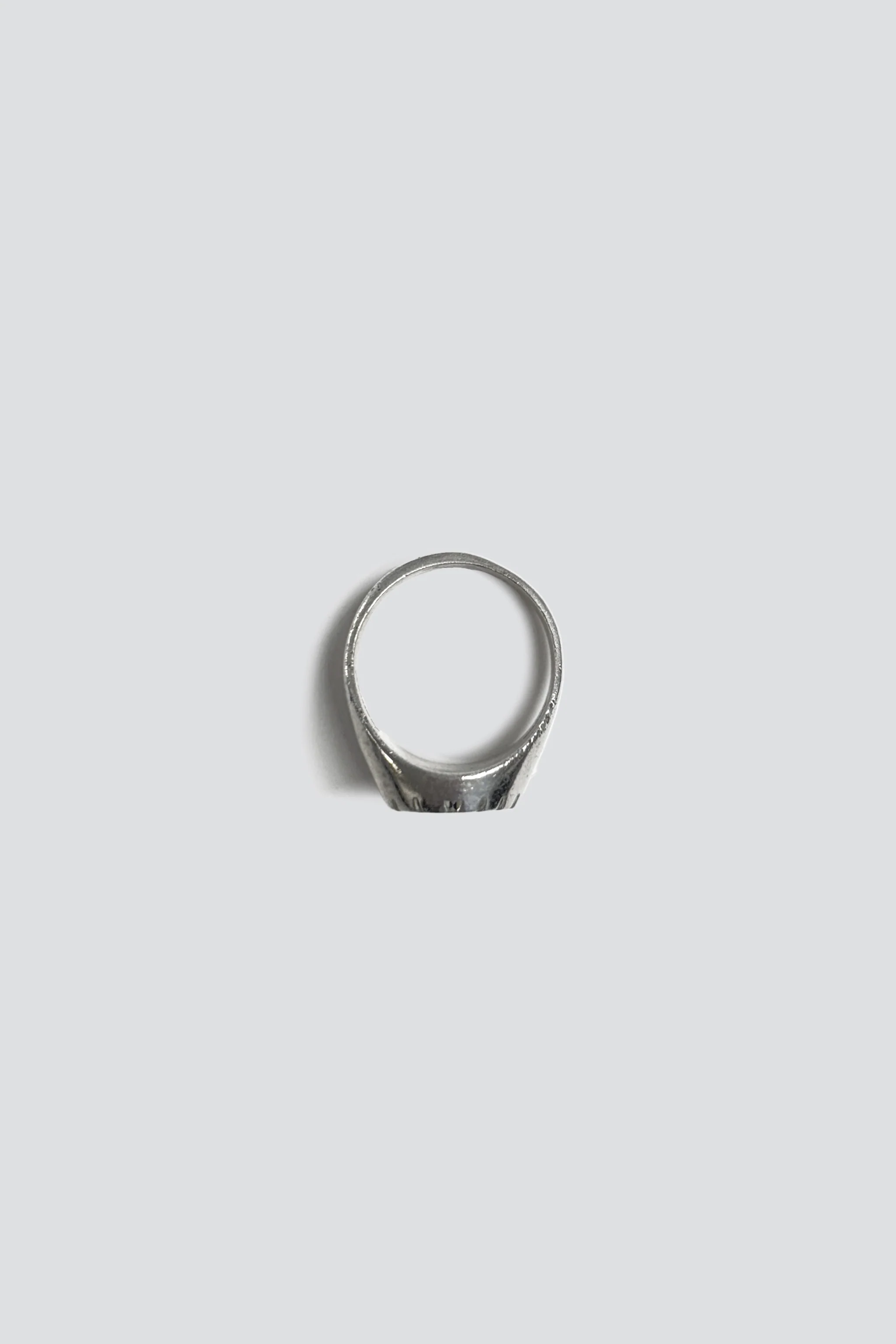 Sterling Silver Etched Signet Band - Image 3
