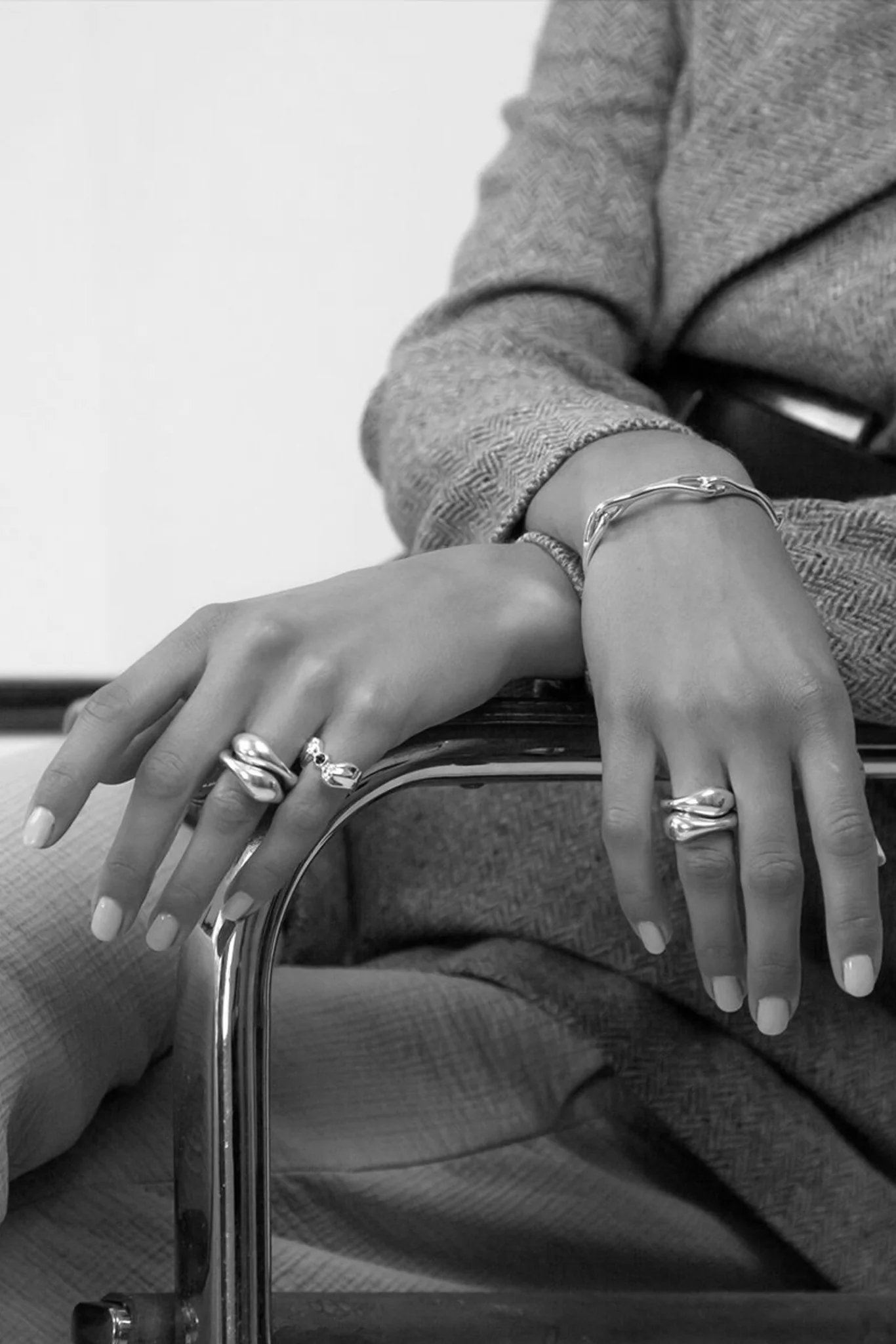 Sterling Silver Eva Double Set Ring - Image 3