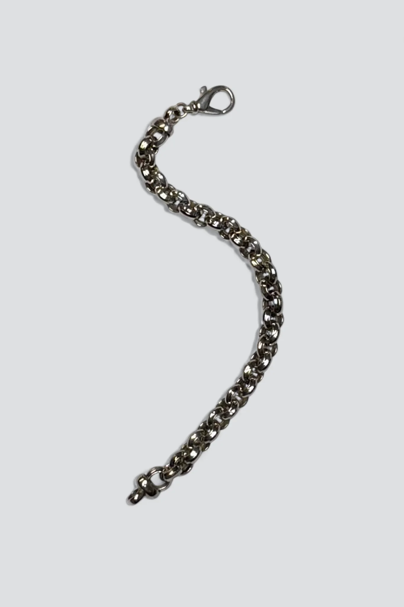 Sterling Silver Facet Rolo Link Bracelet - Image 3