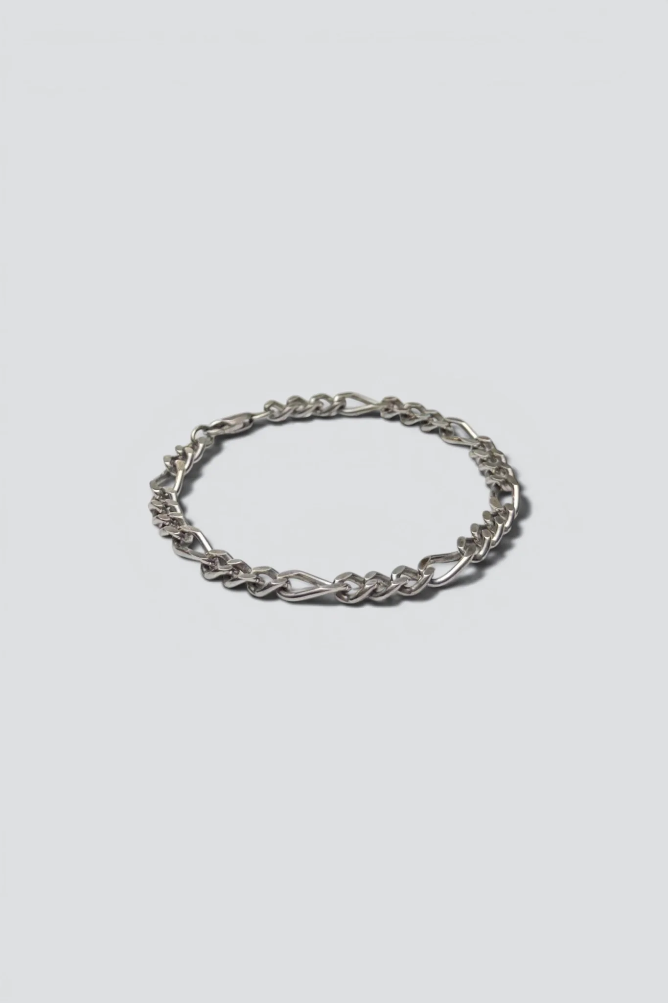 Sterling Silver Figaro Link Bracelet - Image 2