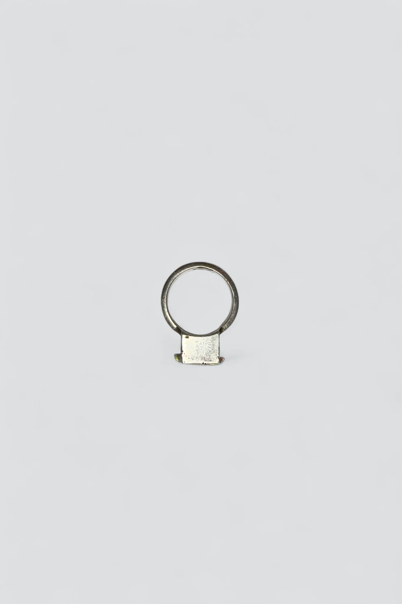 Sterling Silver Fire Opal Heavy Set Ring - Image 3