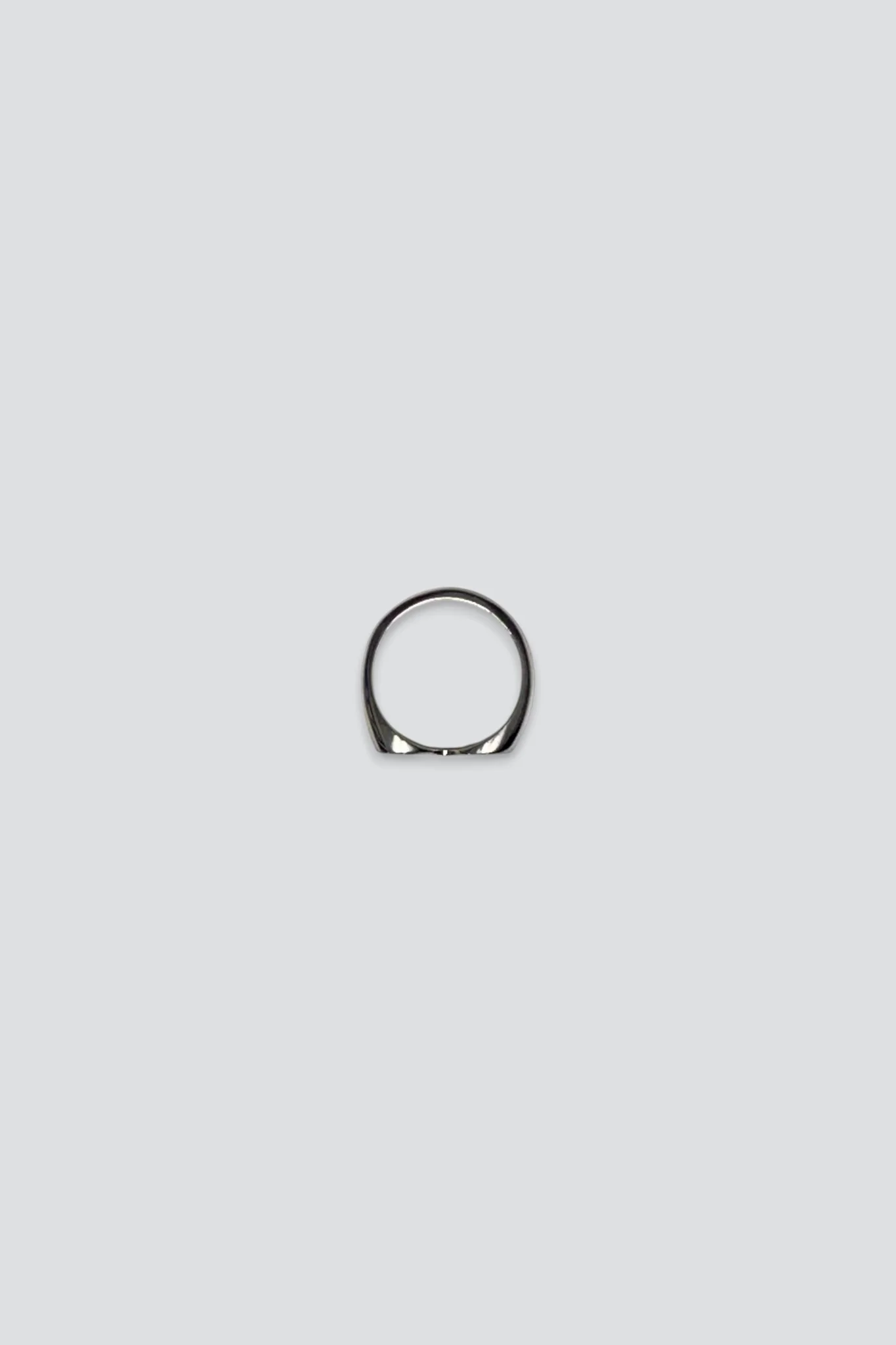 Sterling Silver Flat Heart Ring - Image 3