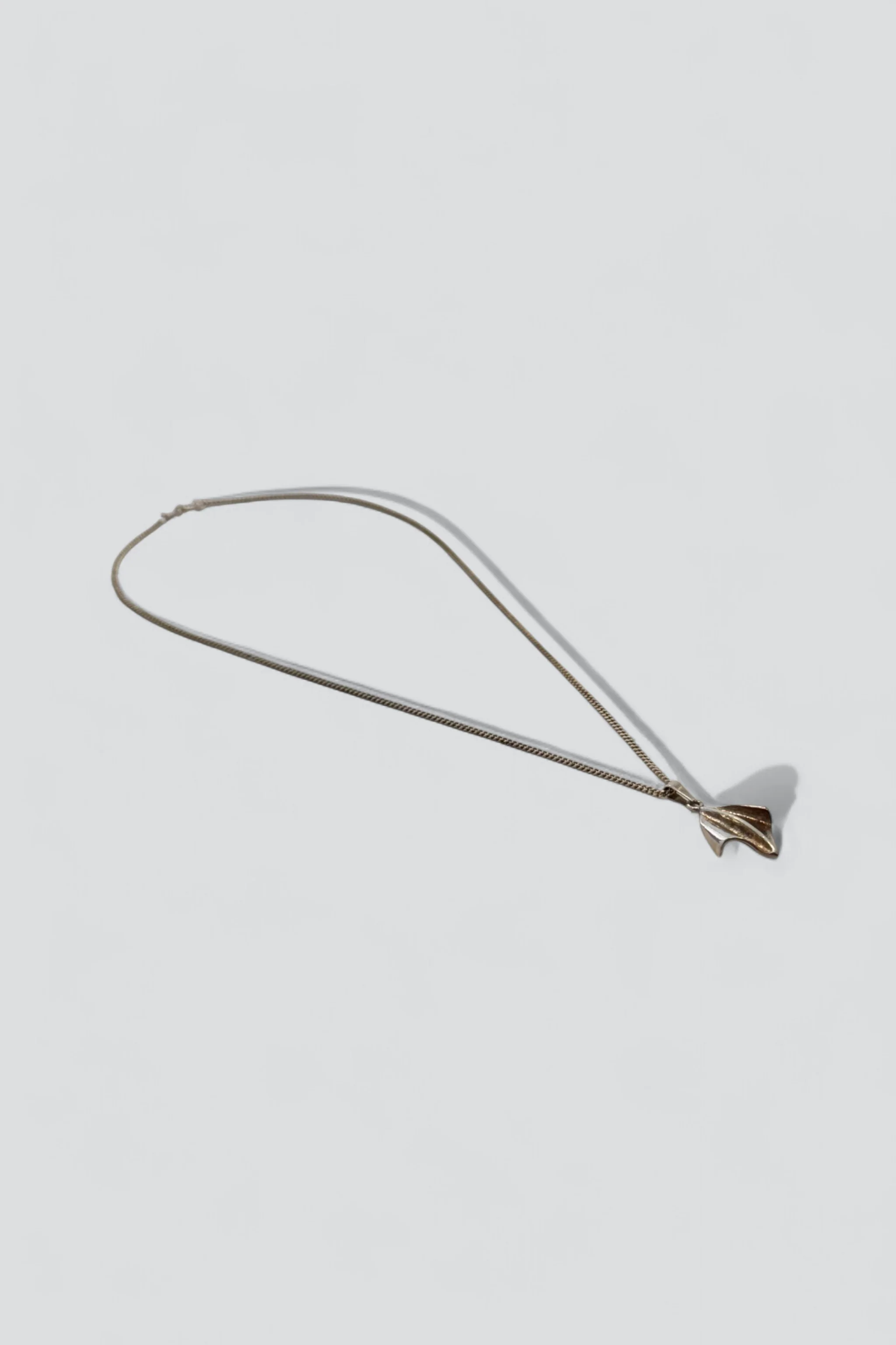 Sterling Silver Fold Pendant Necklace - Image 3