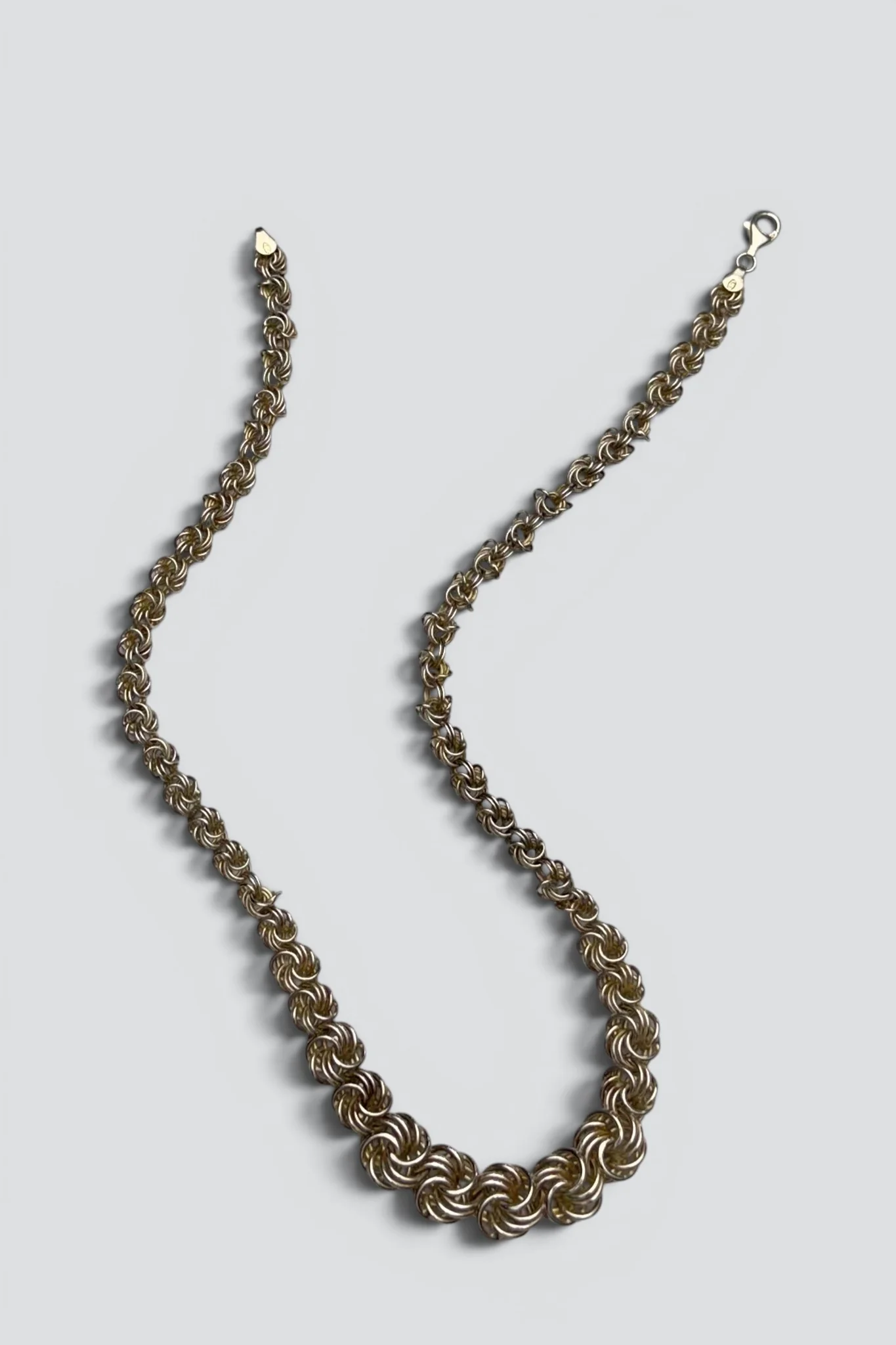 Sterling Silver Graduated Byz Necklace - Image 3