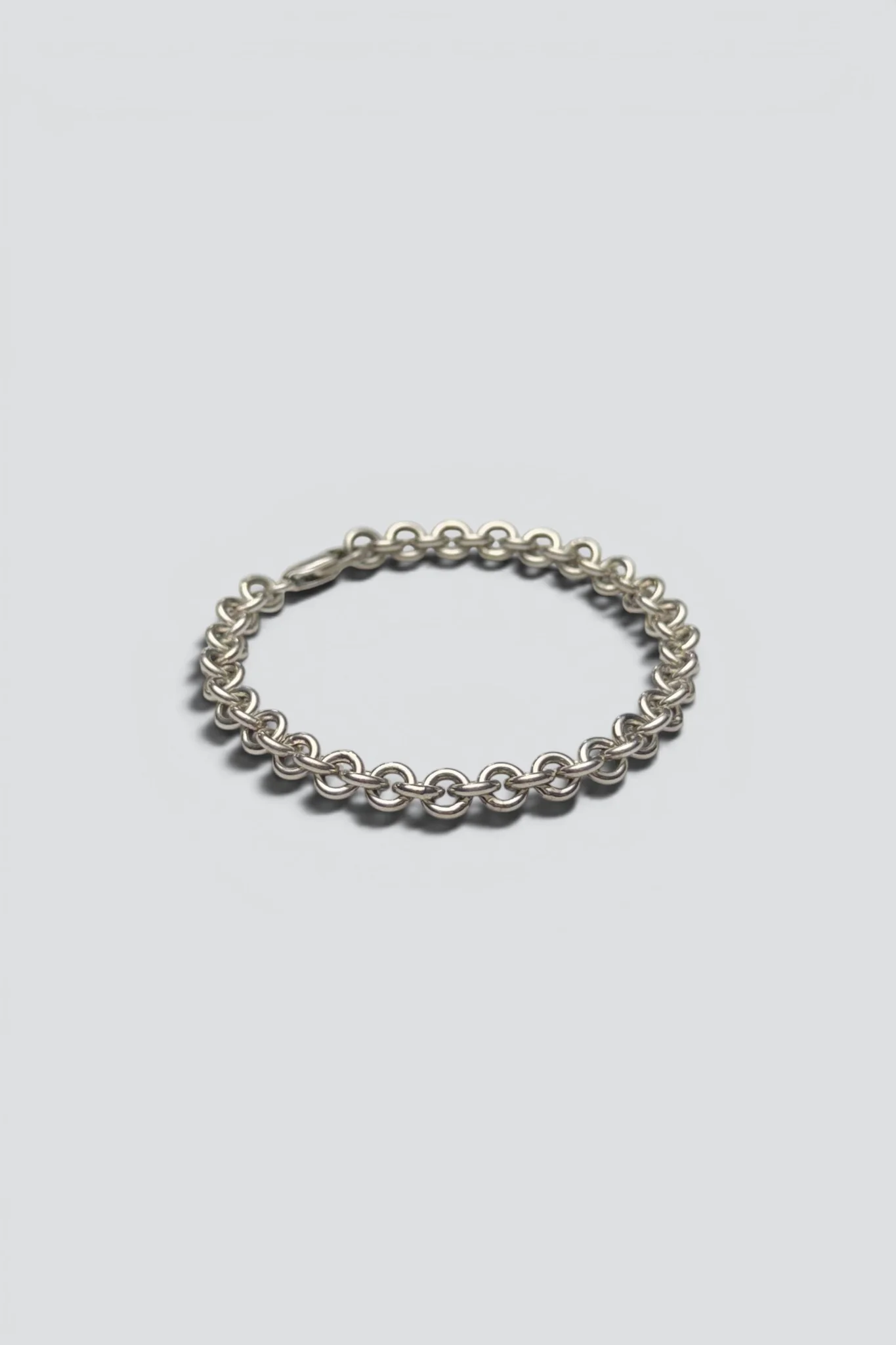 Sterling Silver Heavy Cable Chain Bracelet - Image 2