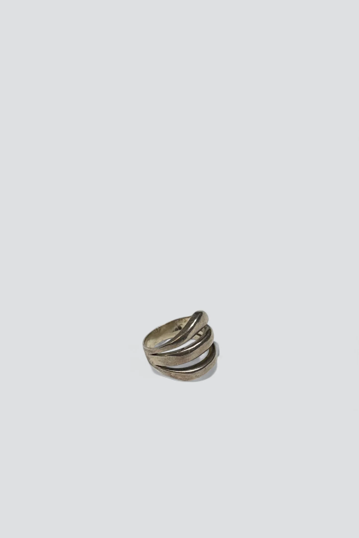 Sterling Silver Heavy Double Split Ring - Image 2