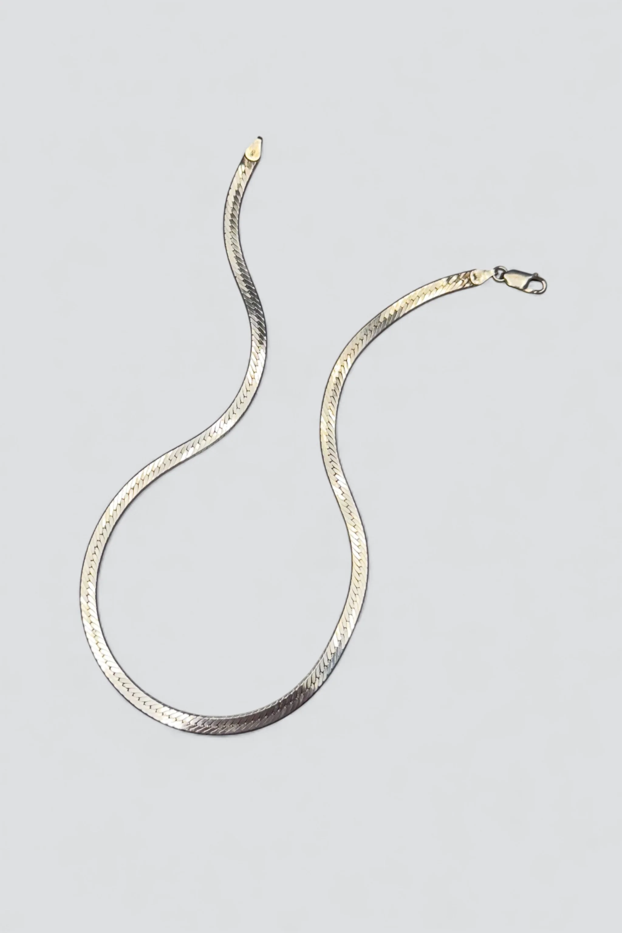 Sterling Silver Herringbone Necklace - Image 2