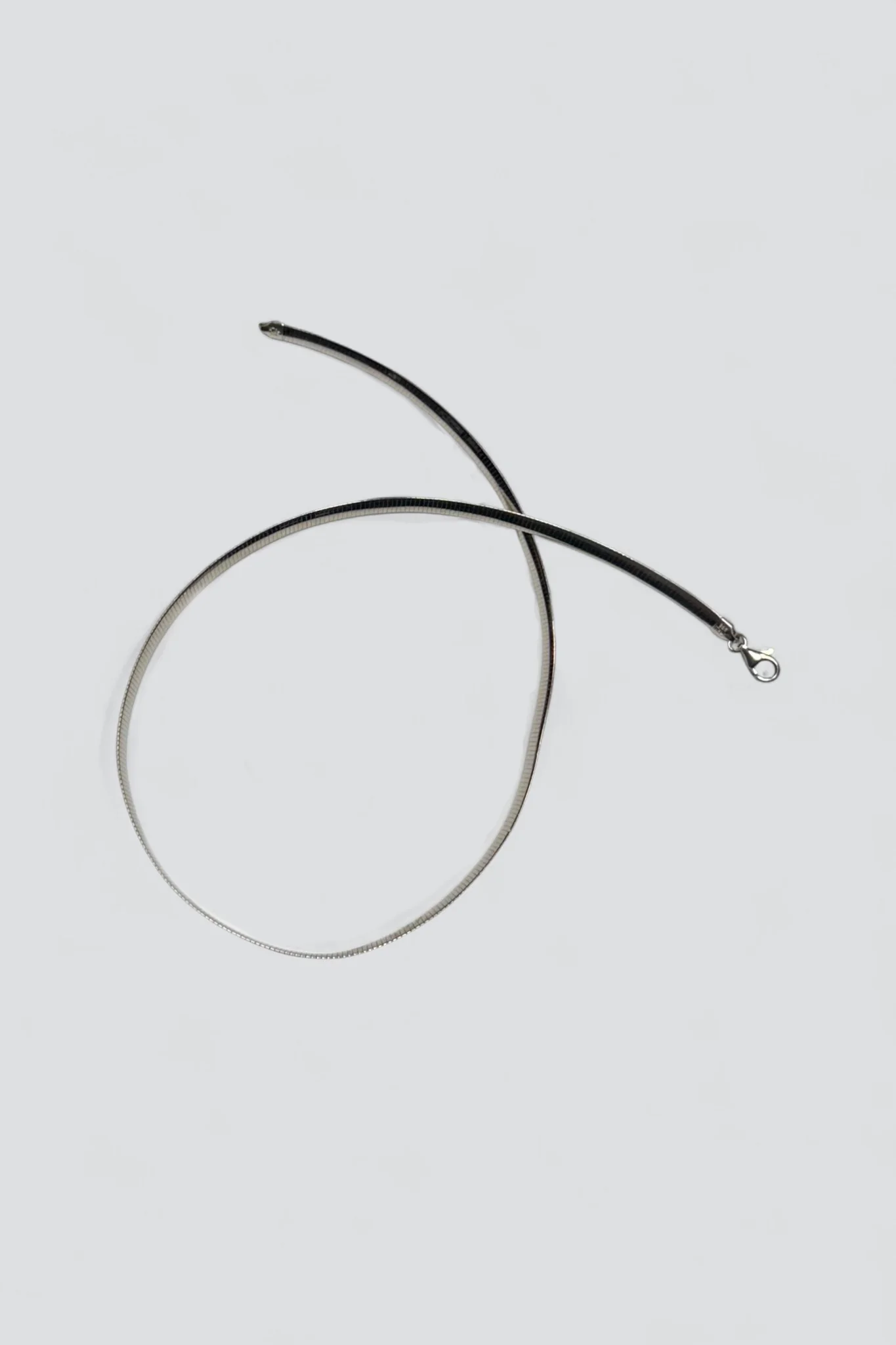 Sterling Silver Herringbone Necklace - Image 2