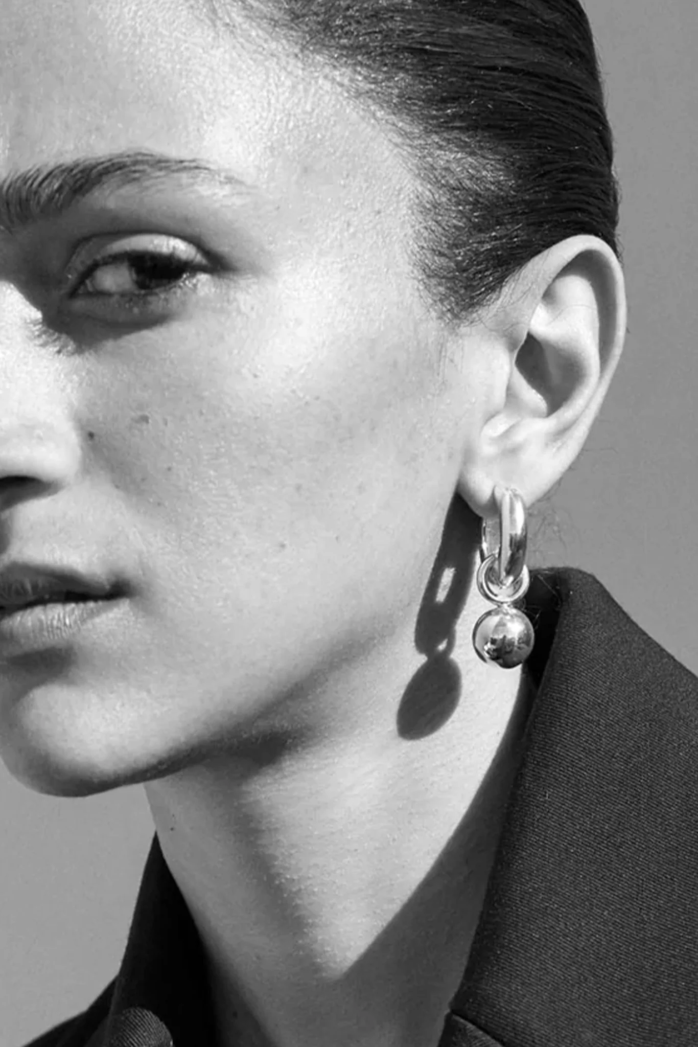 Sterling Silver Hinge Hoops - Image 2
