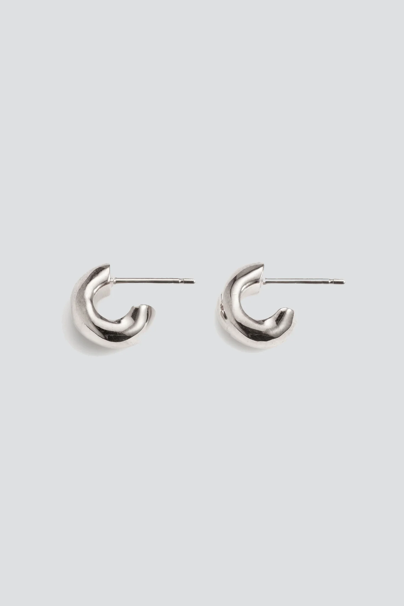 Sterling Silver Mini Dahlia Huggies - Image 3