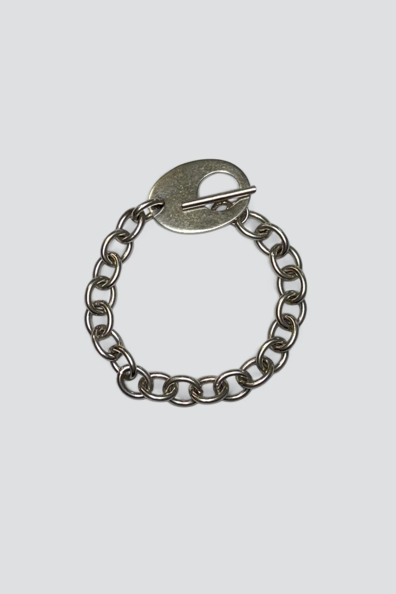 Sterling Silver Modernist Toggle Bracelet