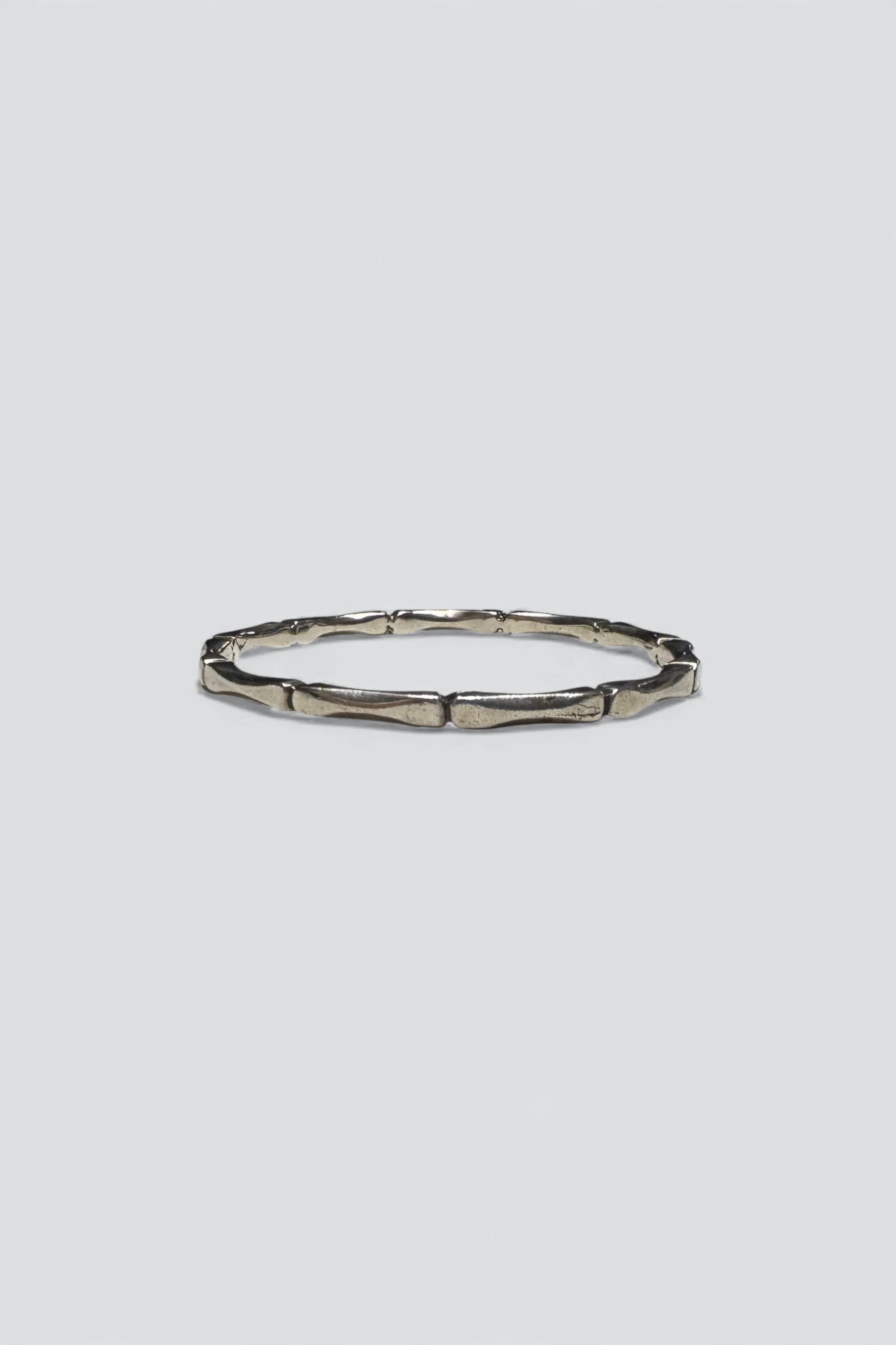 Sterling Silver Notched Bangle - Image 2
