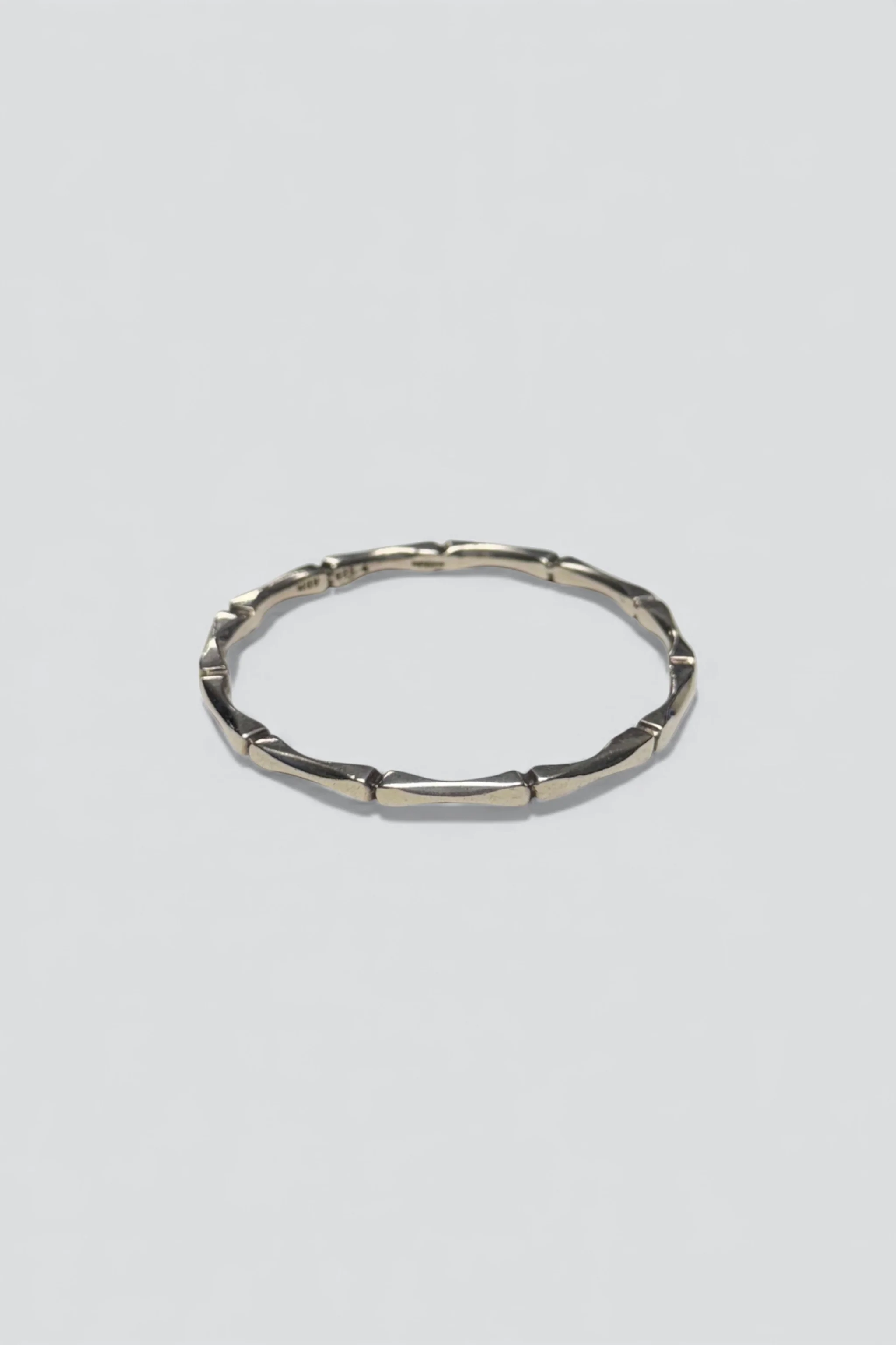 Sterling Silver Notched Bangle - Image 3