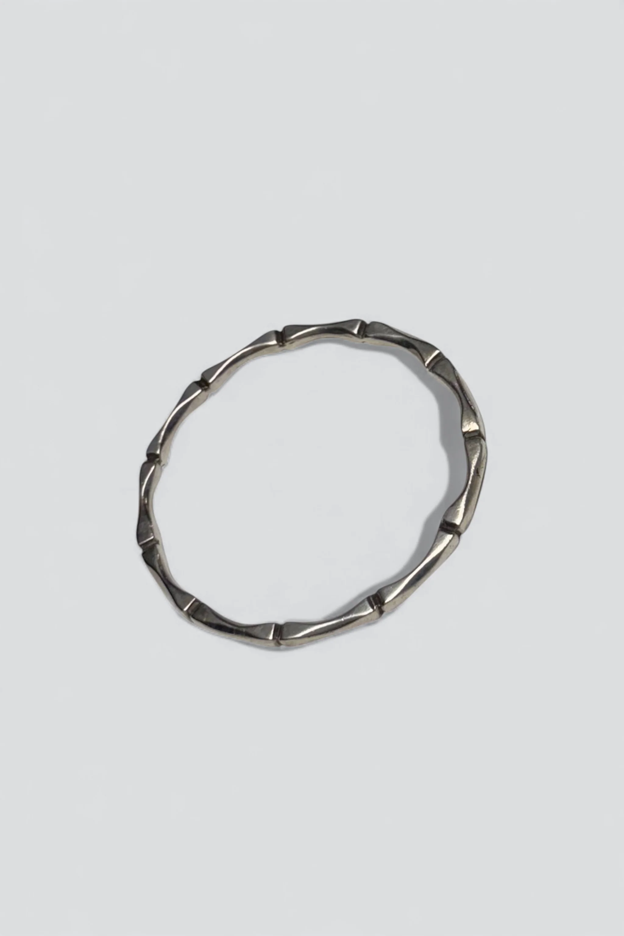 Sterling Silver Notched Bangle - Image 4