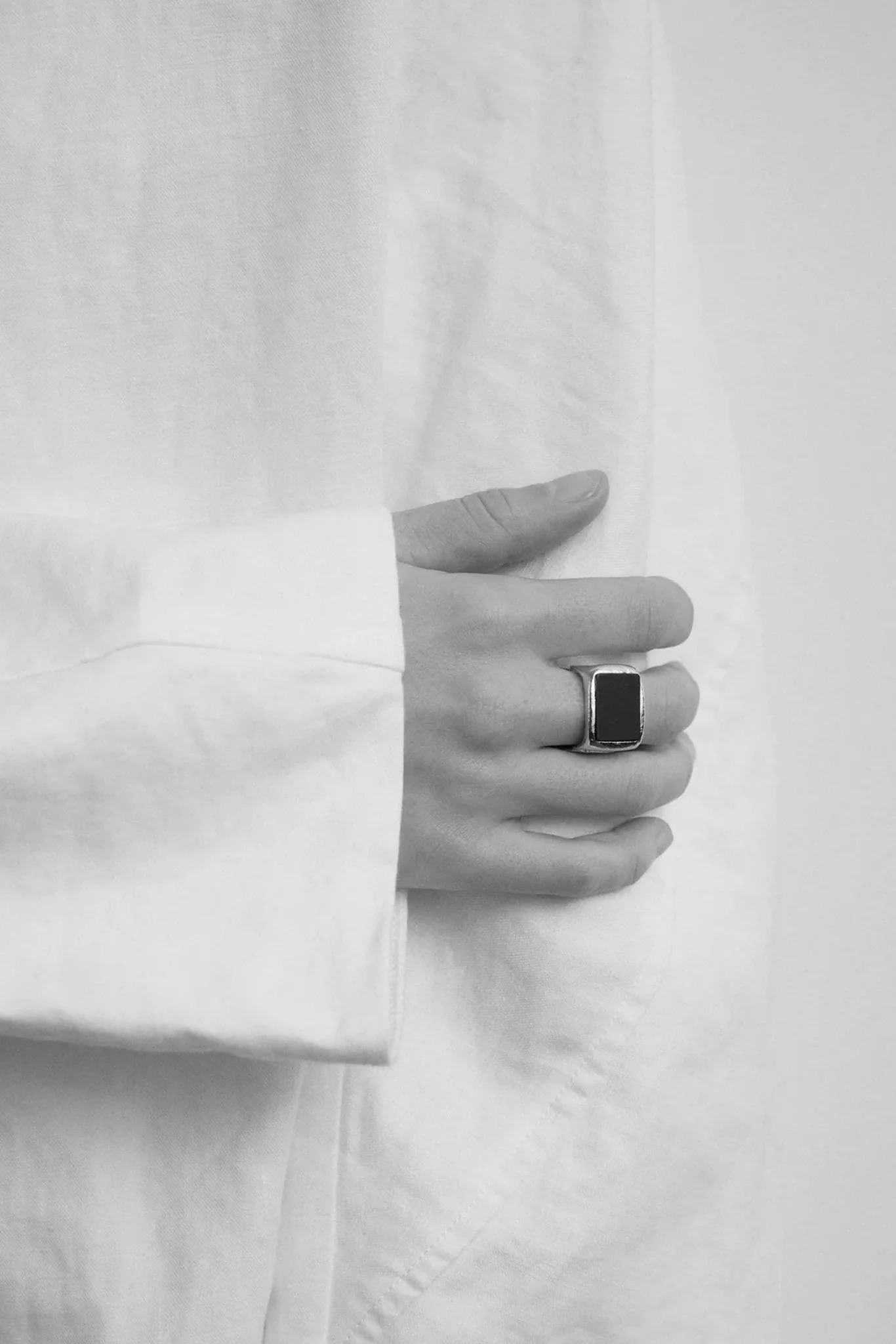 Sterling Silver/Onyx Picture in Picture Ring - Image 3