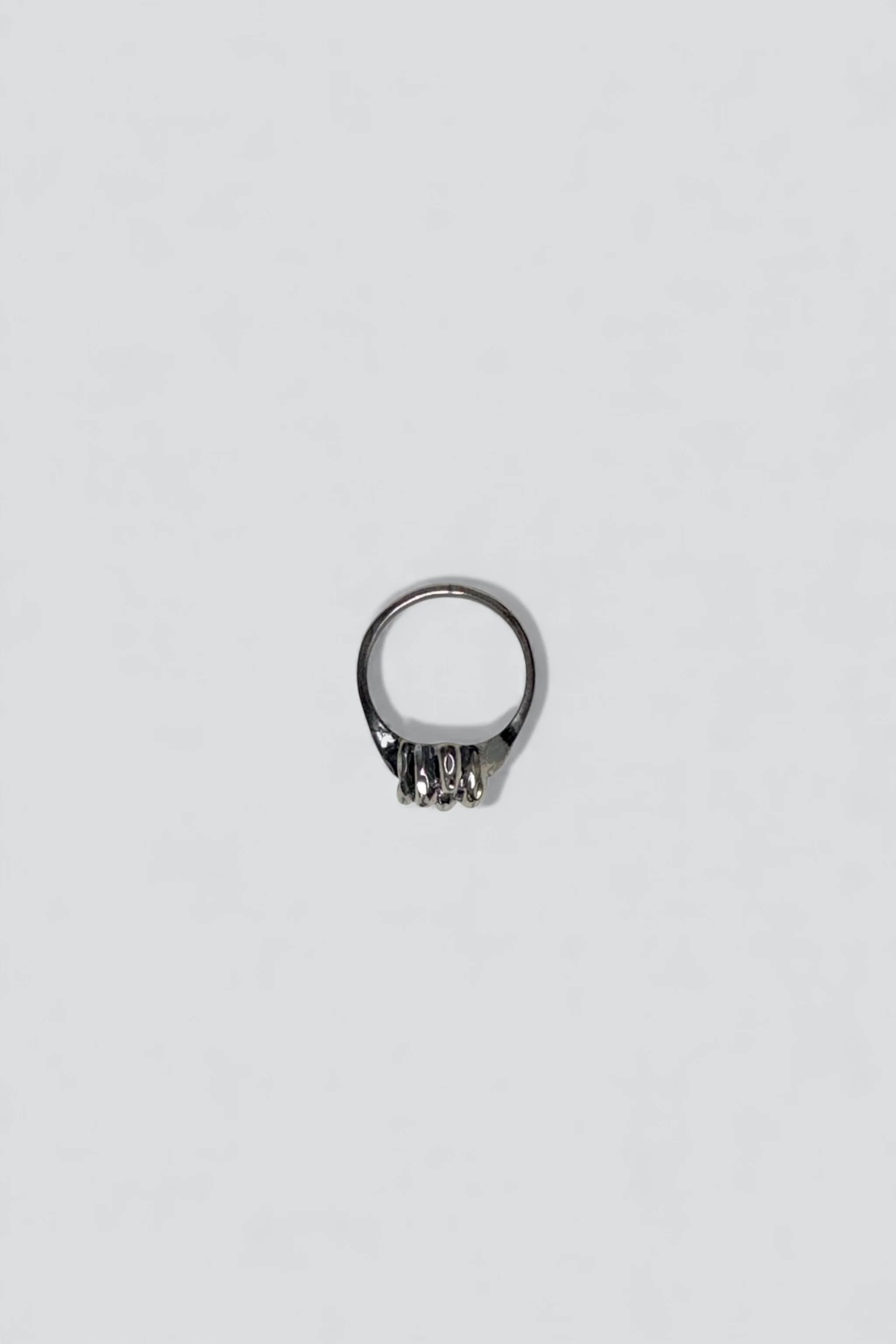 Sterling Silver Ridge Cluster Ring - Image 3