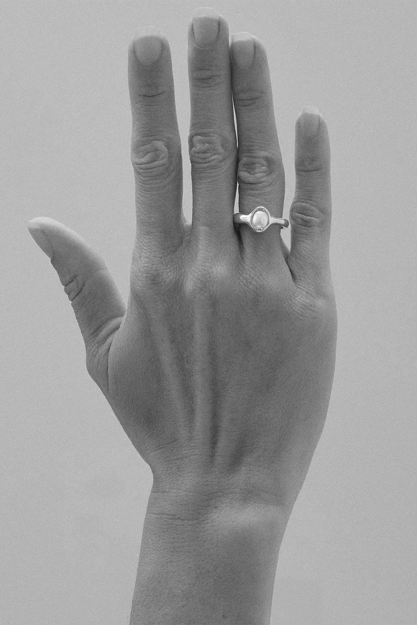 Sterling Silver Simple Perlita Ring - Image 2